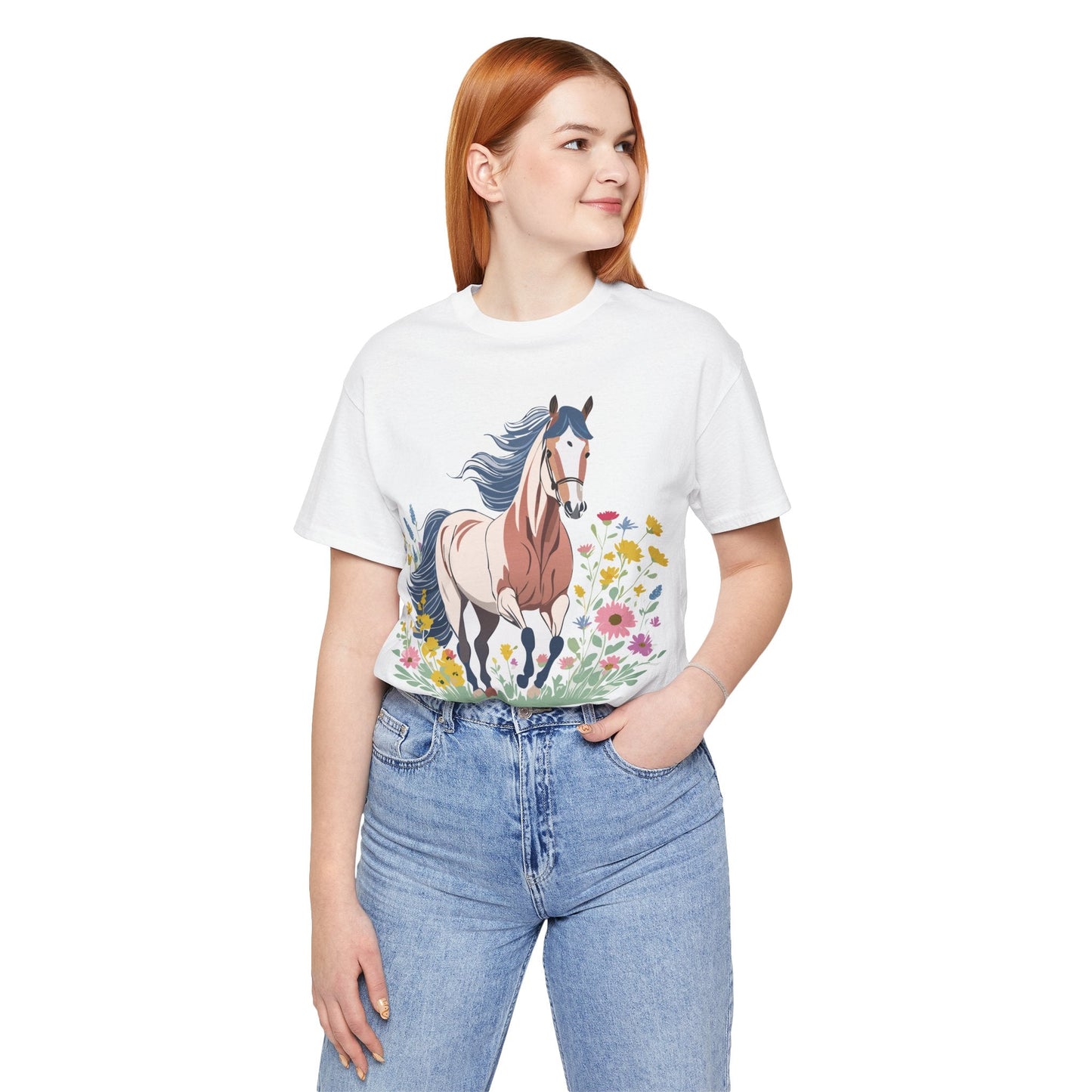 Horse Graphic Unisex 100 Cotton Vintage Animal Art T-Shirt 11
