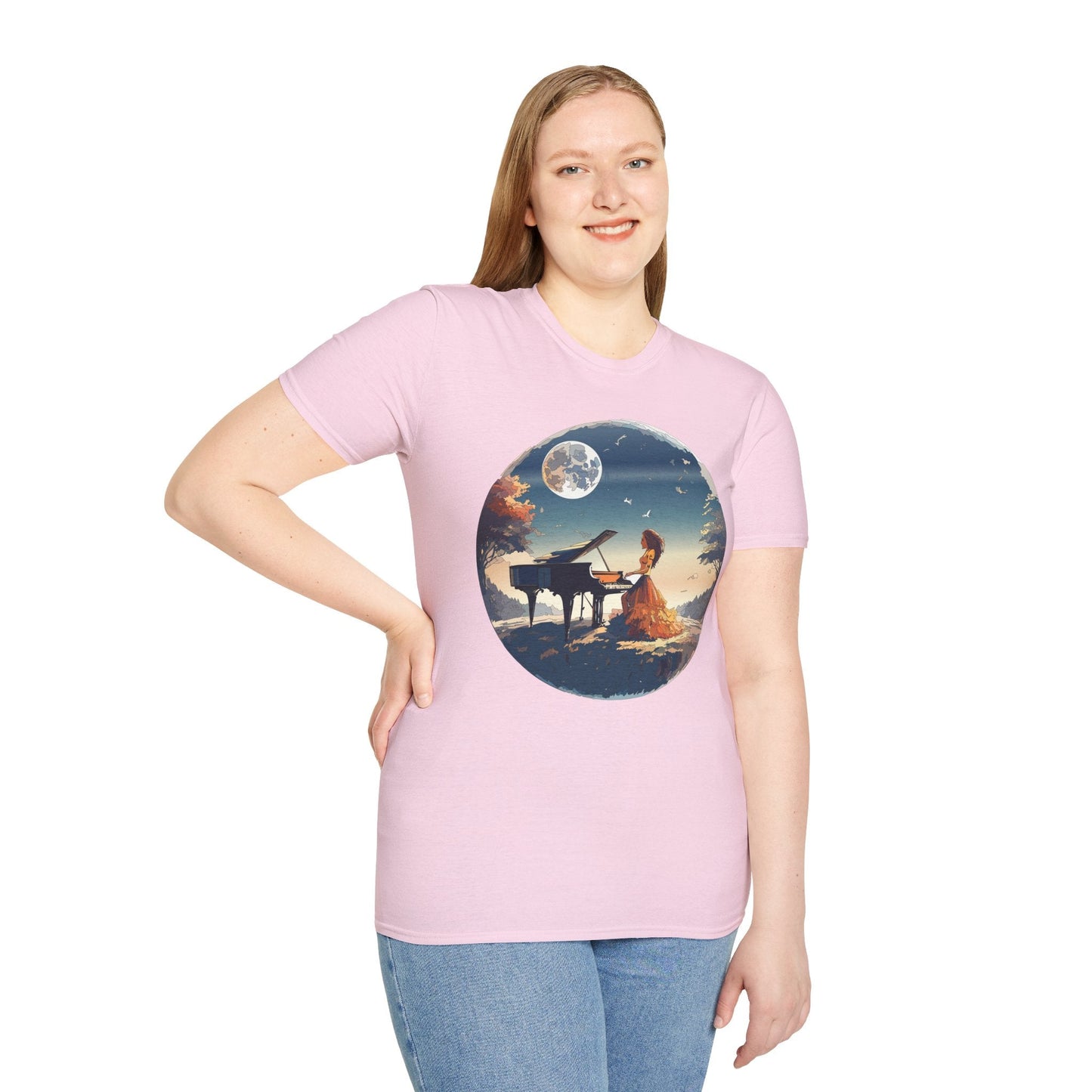 Womens Graphic T Shirt Art Design Gildan Softstyle Tee 100 Percent Ring Spun Cotton Unisex