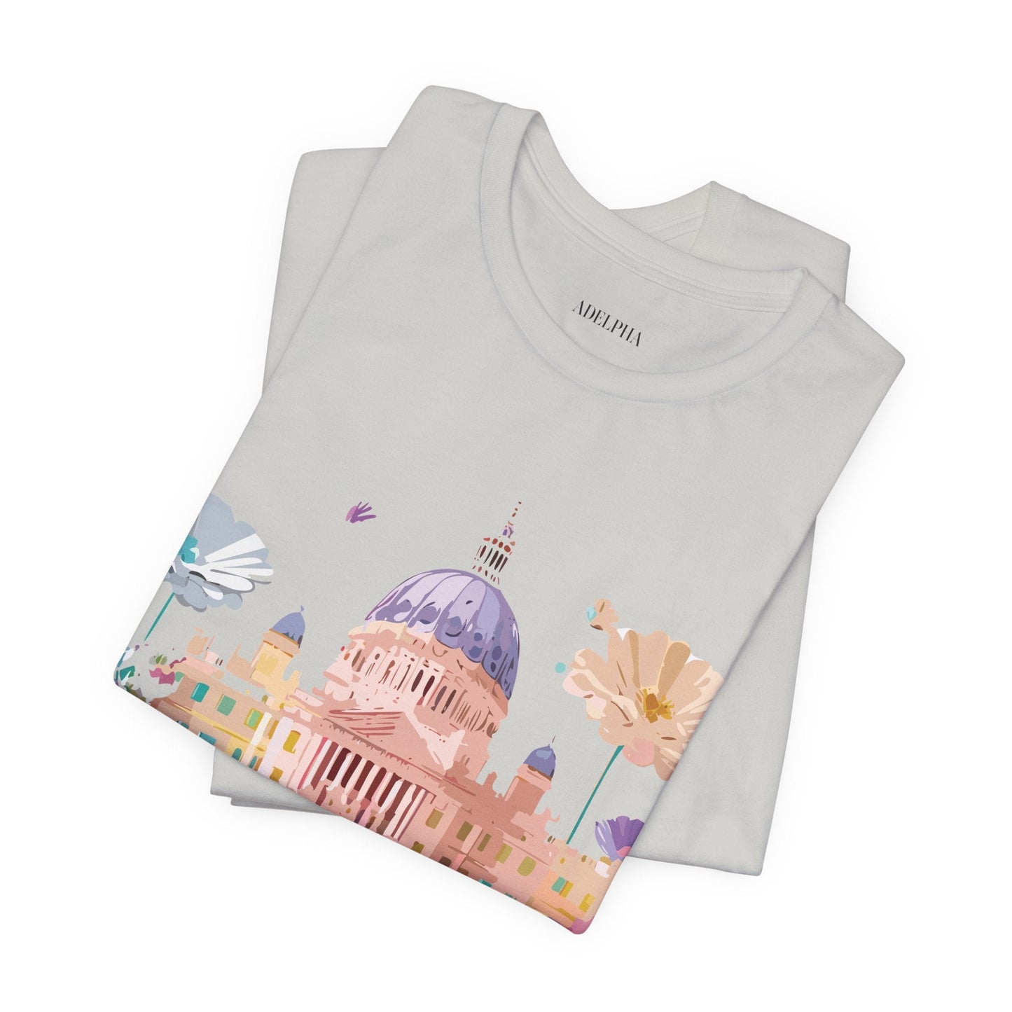 Madrid Tourist Shirt Unisex Graphic Tee With Vintage Adelpha Art Design Short Sleeve