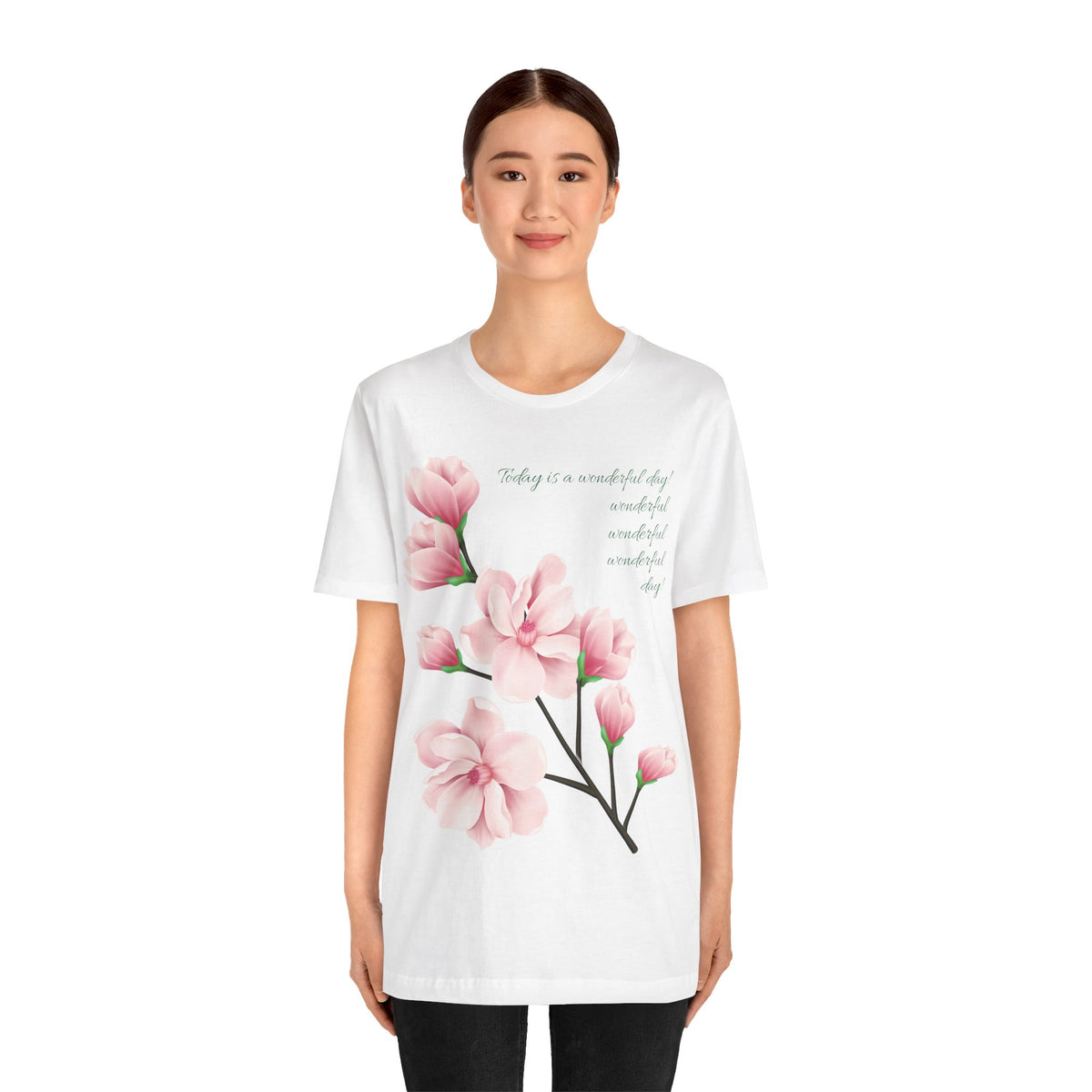 Floral Graphic Tee Shirt - Bella+Canvas Unisex 100 Cotton 55