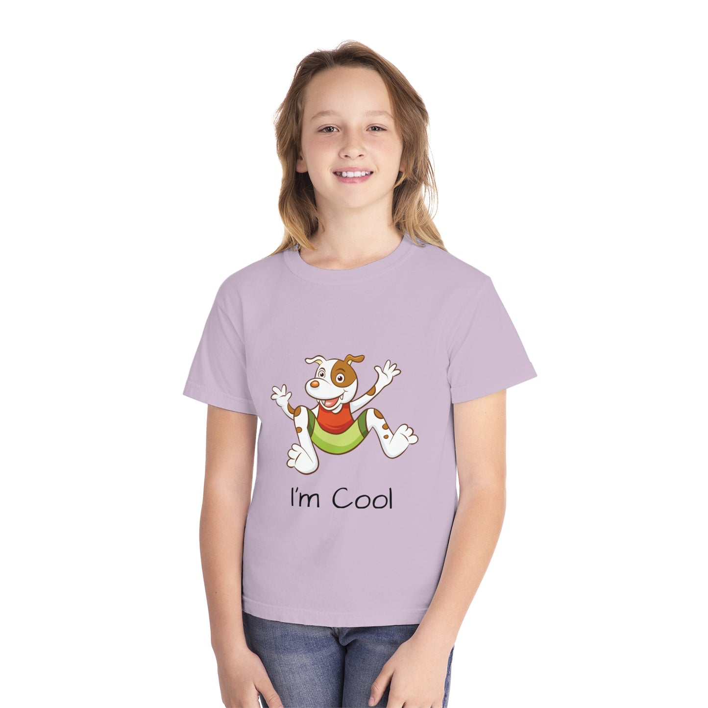 Youth Tee Shirt with Cool Dog