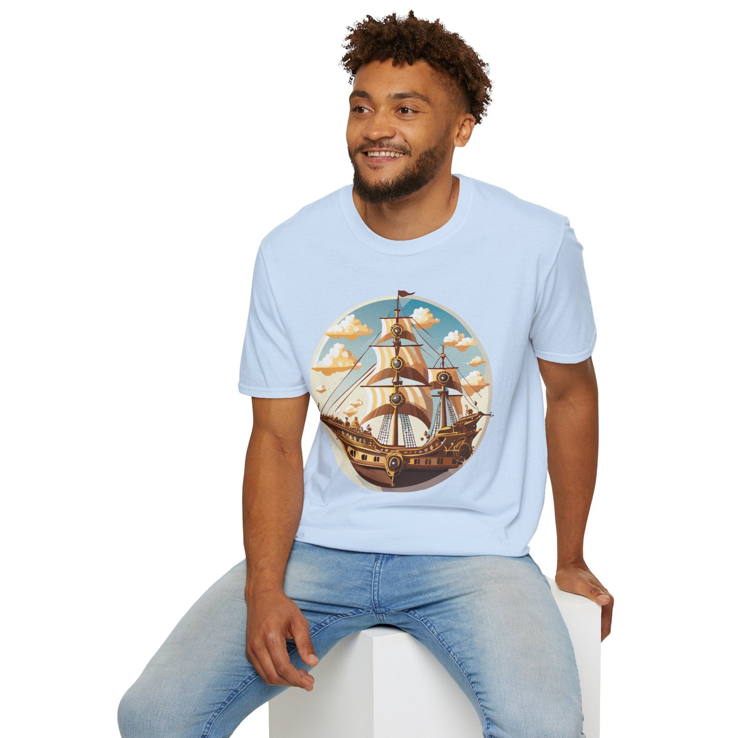 Ship T Shirt Frigate T Shirt Vessel Tee Gildan Softstyle 64000 Unisex Cotton Comfort