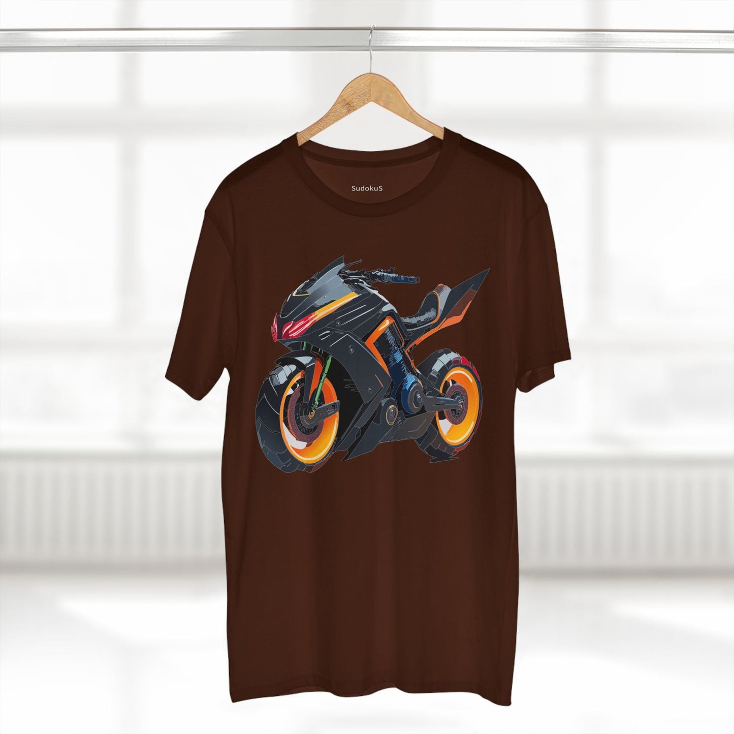 Moto Bike Graphic Unisex 100 Cotton Staple Tee 10