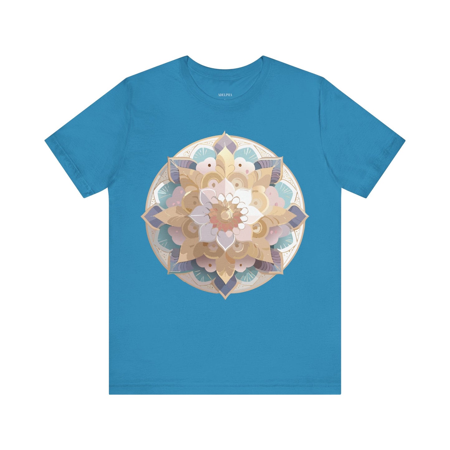 Adelpha Mandala Graphic Tee Unisex Jersey Short Sleeve Vintage Inspired Art Design Shirt