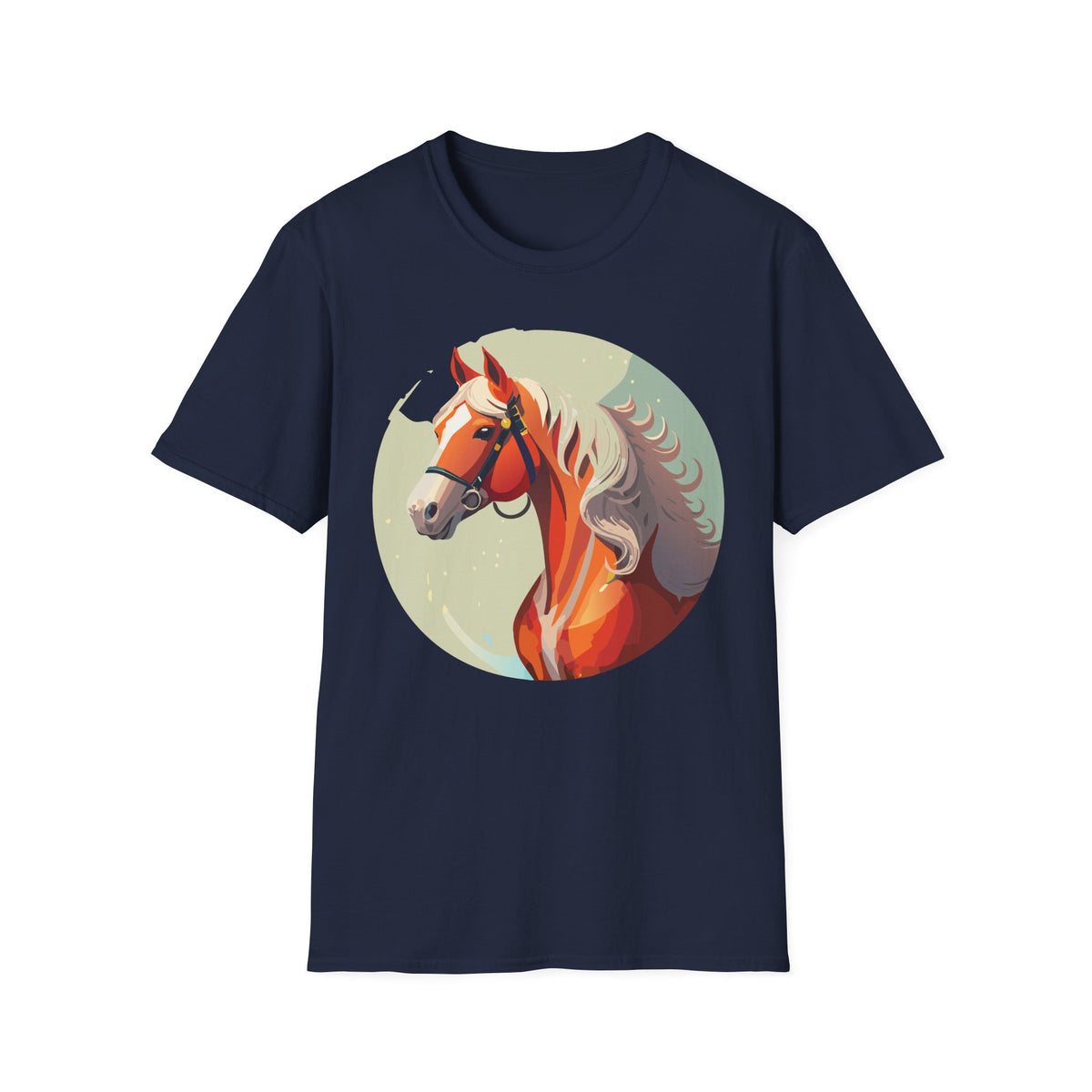 Majestic Chestnut Horse T-Shirt | Illustrated Horse Portrait