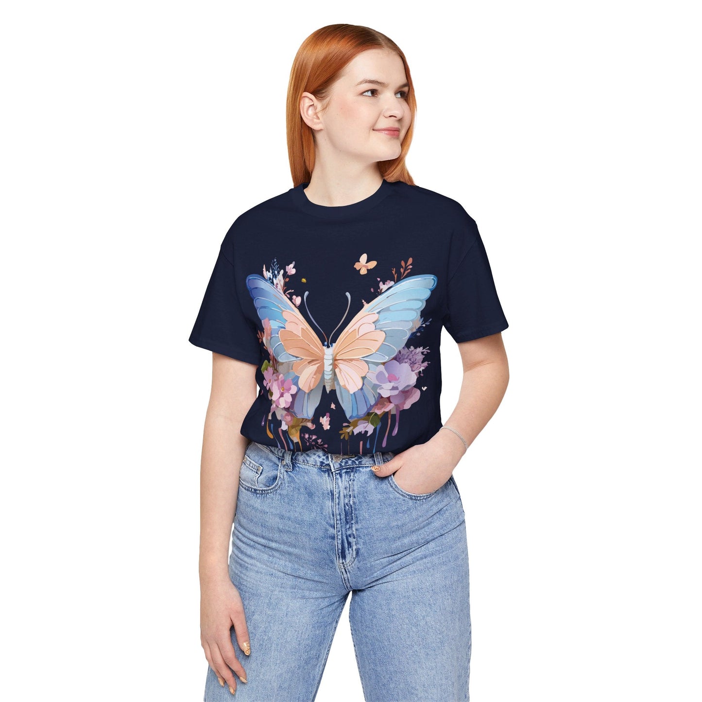 Butterfly Graphic Tee By Adelpha Unisex Short Sleeve Shirt Art Design
