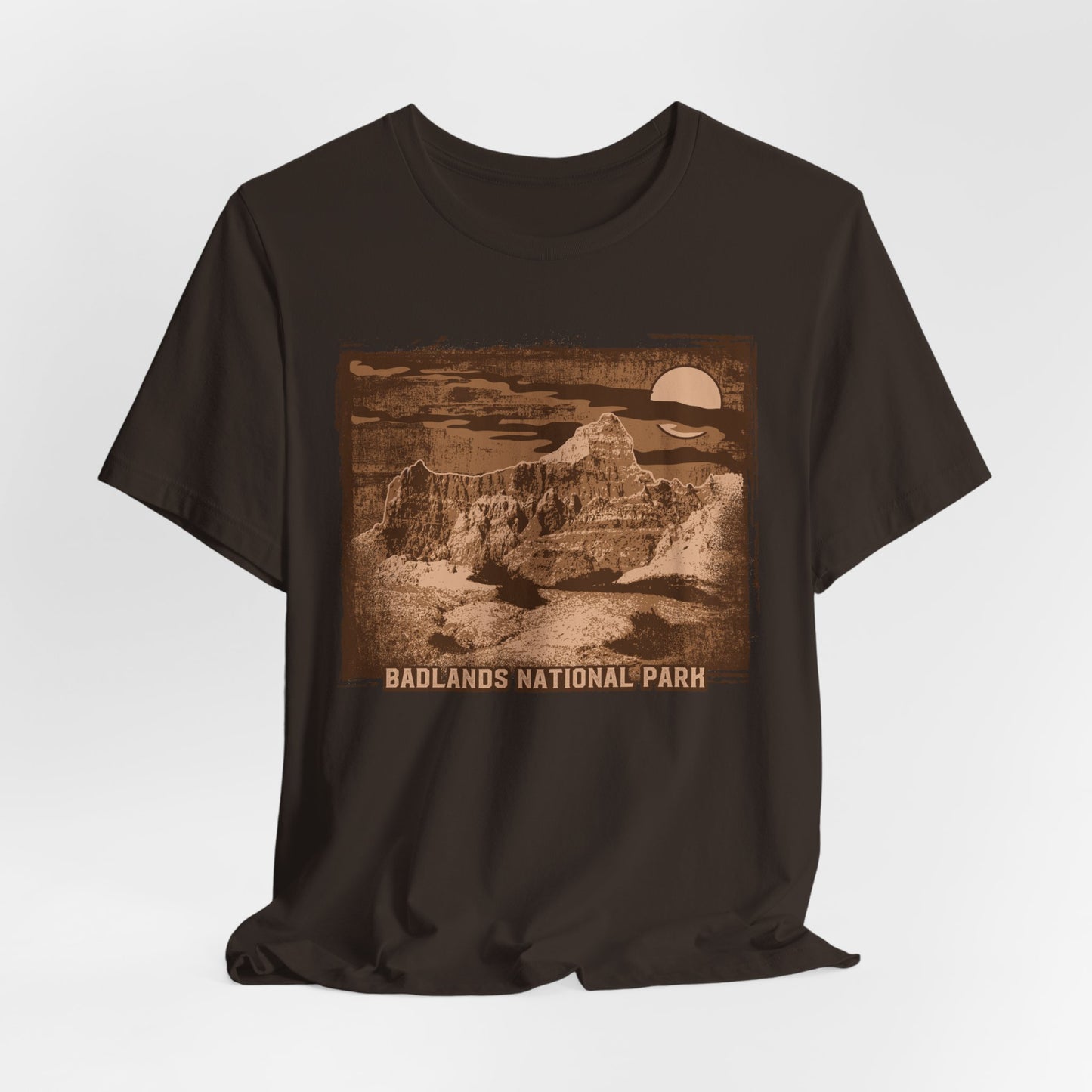 Badlands Retro Poster Graphic Design Tee, Badlands Shirt, Vintage Tees, Art Design T-Shirt, Graphic Tee, Retro Art Shirts