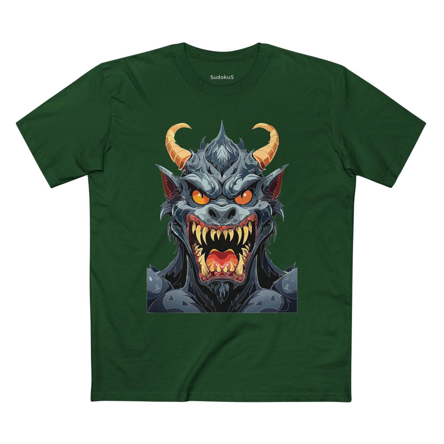Cartoon Monsters Graphic Unisex 100 Cotton Staple Tee 3