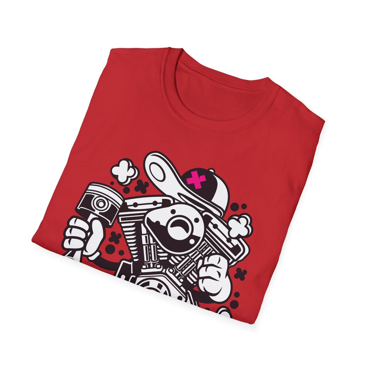 Cartoon T Shirt Animation Tee Funny Tee Unisex Gildan Softstyle 64000 100 Percent Cotton
