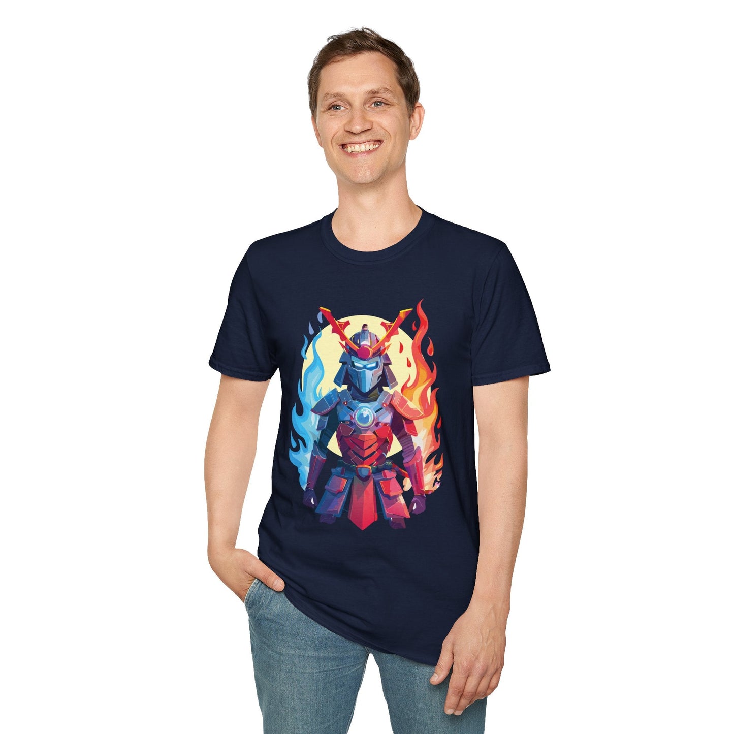 Samurai Shirt Unisex T Shirt Softstyle Ring Spun Cotton Gildan 64000 100 Percent Cotton Tee