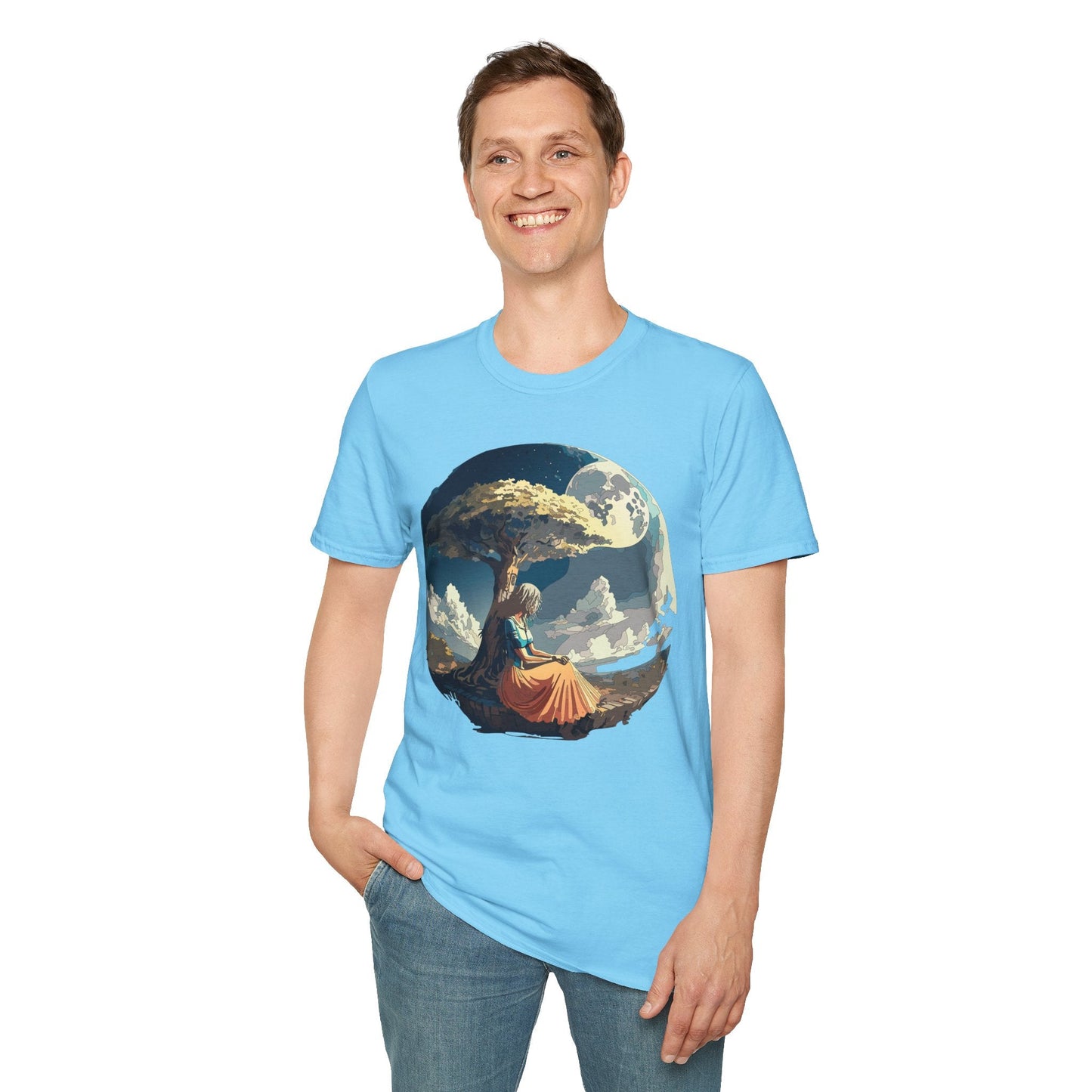 Unisex Graphic T Shirt Art Design Tee Softstyle 64000 Ring Spun Cotton Comfortable