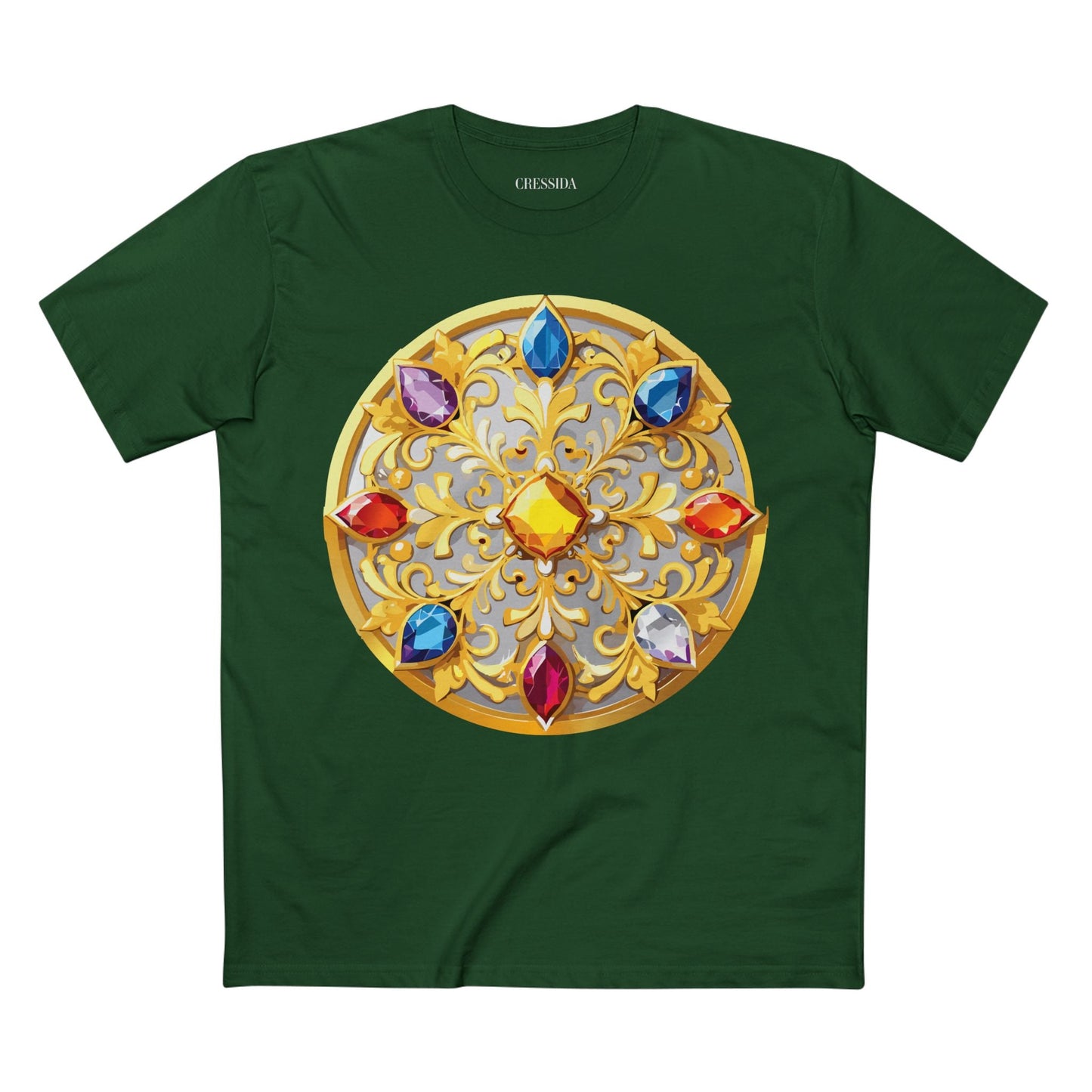 Medallion Graphic T-Shirt Unisex 100 Cotton With Gold Art Design Medal Tee 4