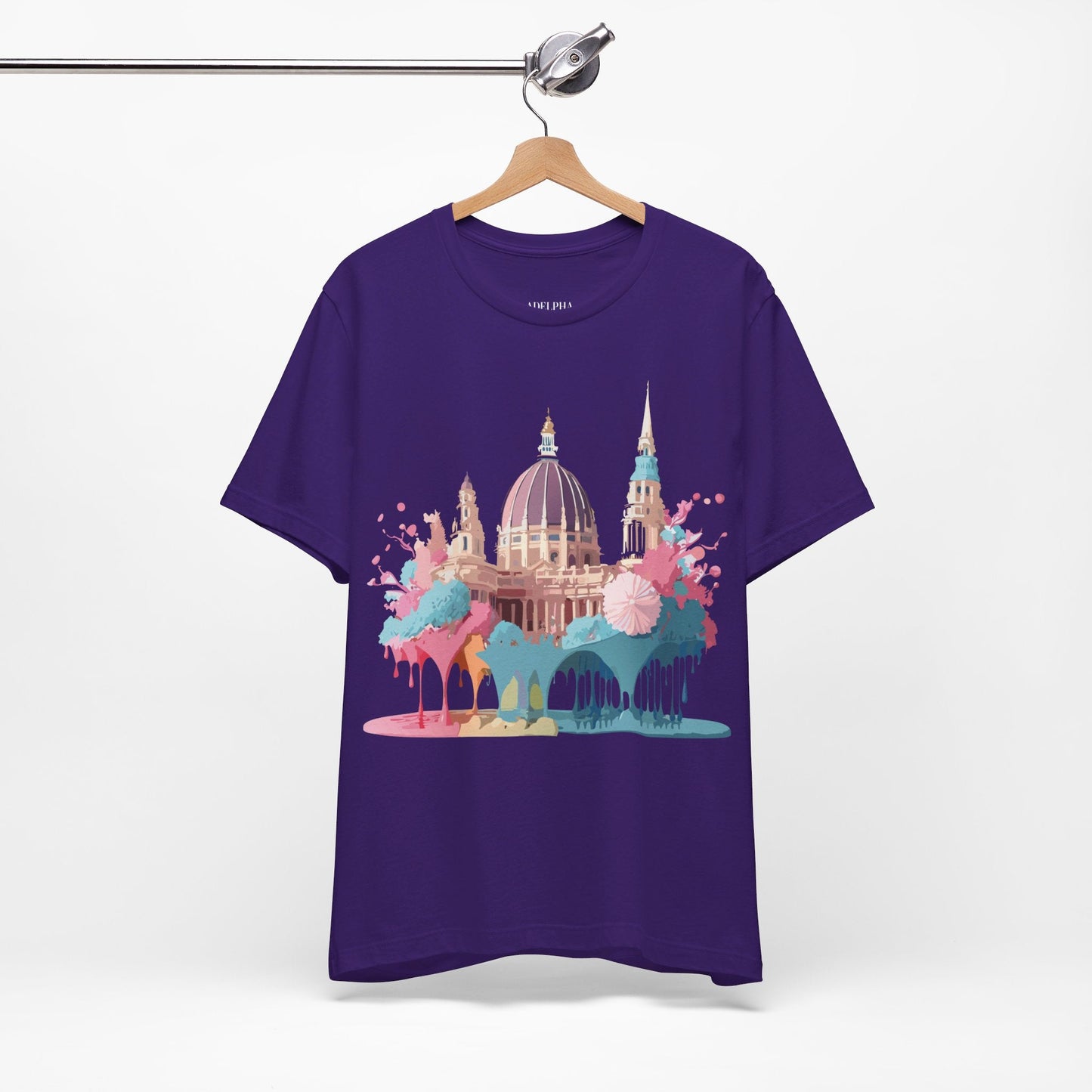 Tourist Shirt With Vienna Graphic Tee Unisex Short Sleeve Art Design Adelpha Vintage Artwork