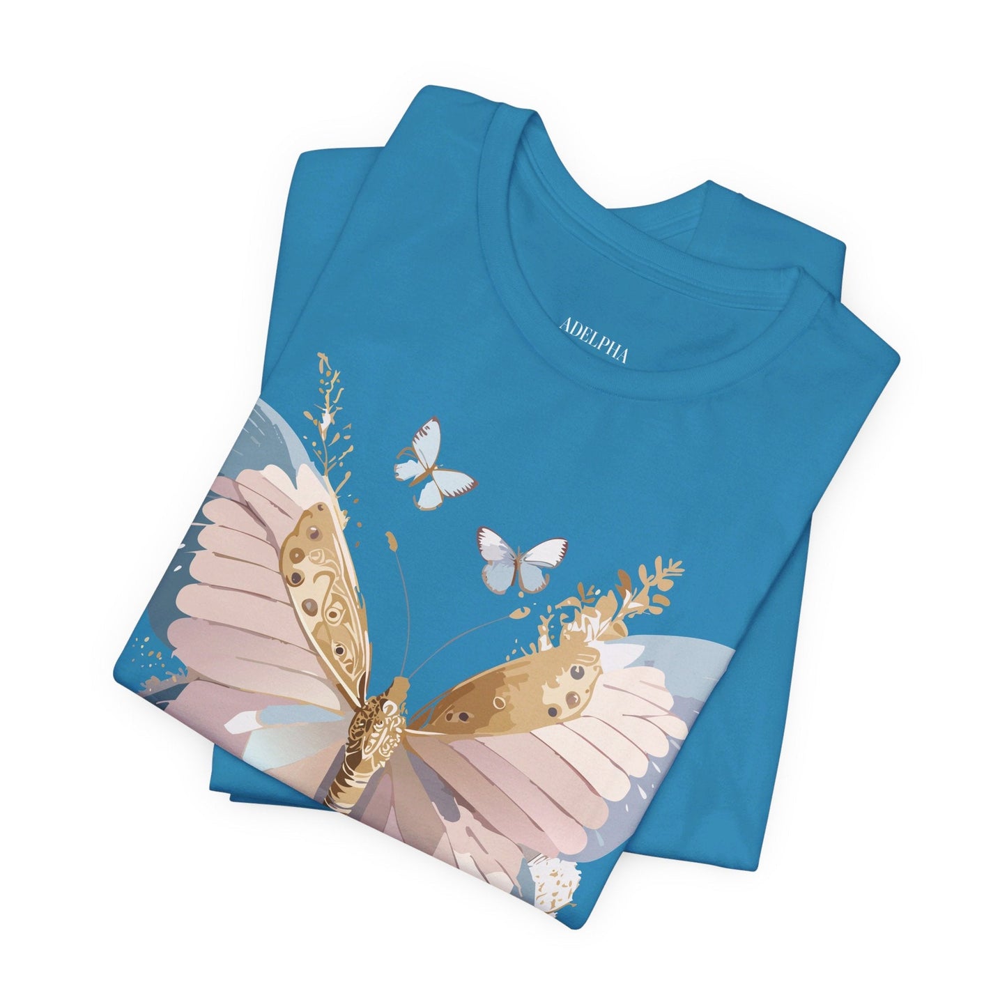 Butterfly Graphic Tee Unisex Short Sleeve Art Design By Adelpha
