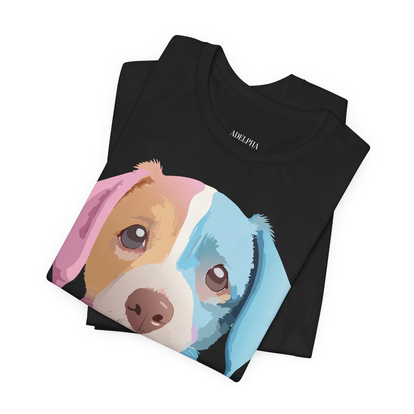 Vintage Inspired Dog Graphic Tee Unisex Jersey Short Sleeve Premium Adelpha Art Design