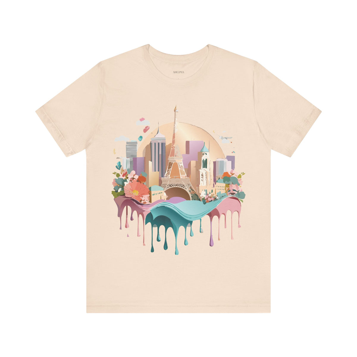 Unisex Cotton Bella+Canvas Tee with Paris