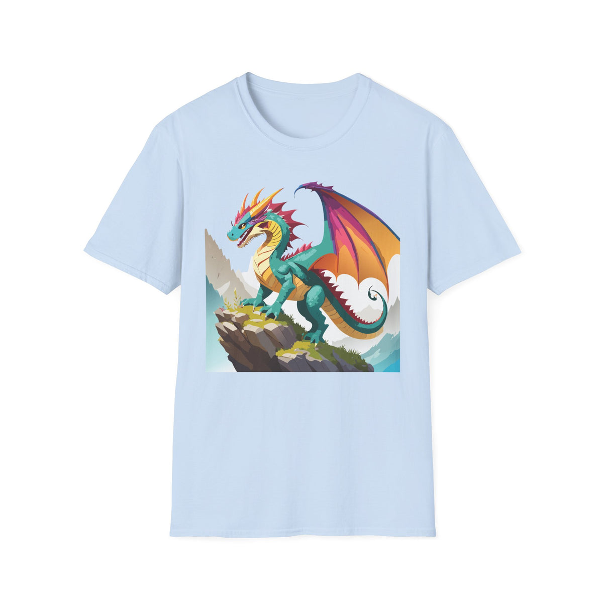 Dragon Graphic Tee Gildan Unisex 100 Cotton Tee Shirt with Animals m21