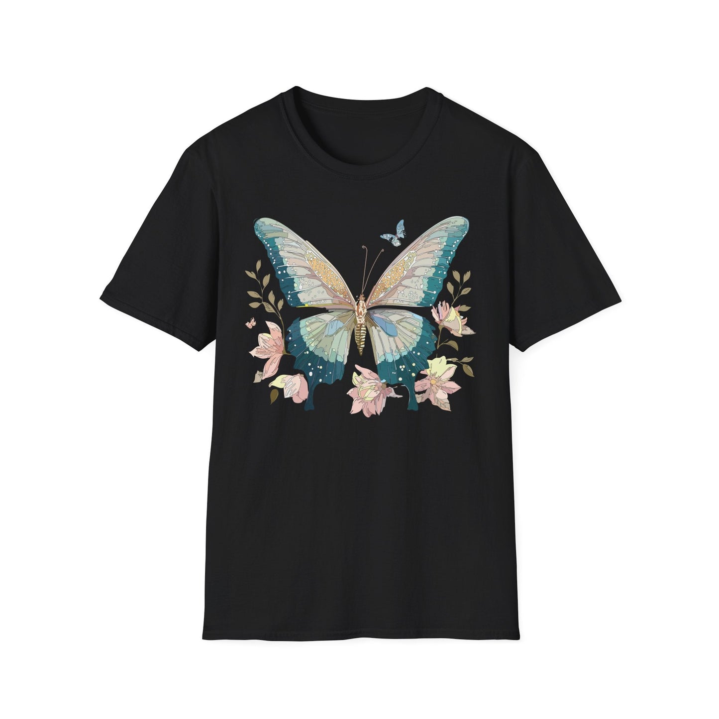Butterfly T Shirt Unisex Softstyle Short Sleeve Gildan 64000 Monarch Inspired Shirt