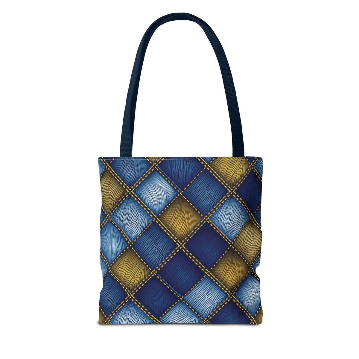 Denim Fabric Imitation Print Unisex Canvas Bag Poly Spun 3 Sizes Tote Bag 143