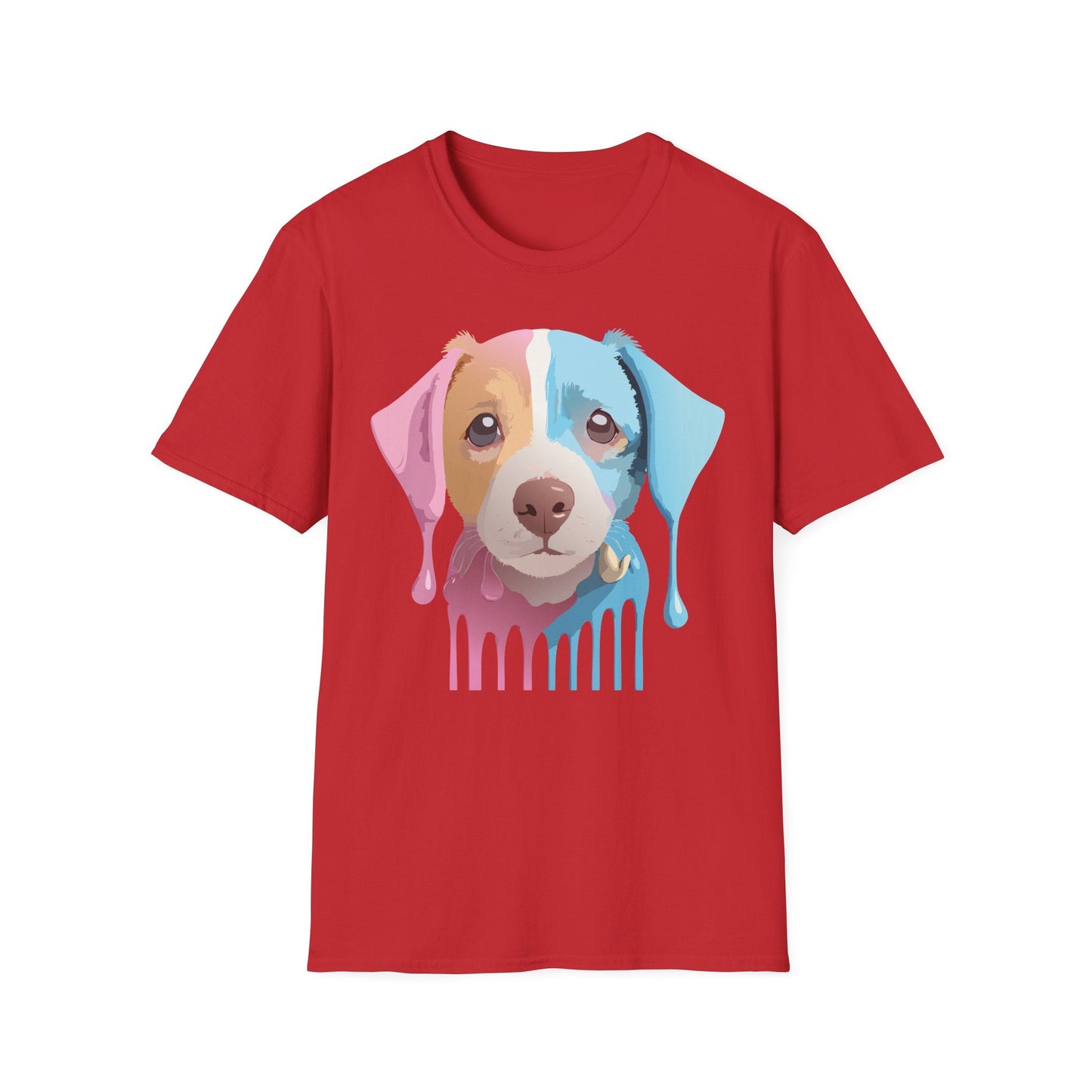 Unisex Dog Shirt Animal Tee Gildan Softstyle 64000 Cotton Tee