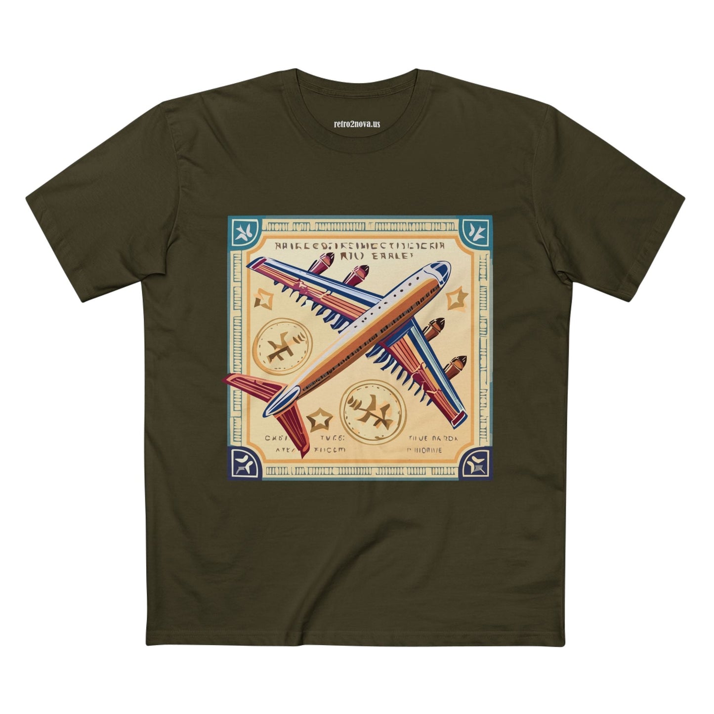 Postage Stamp Shirt Unisex Premium Cotton Tee With Original Art By Retro2Nova Art Collection