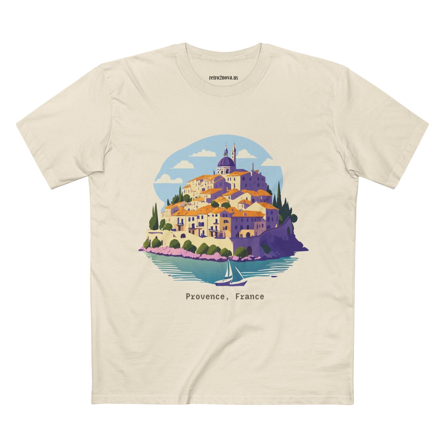 Travel Shirt Provence Tourist Unisex Premium Cotton Tee With Original Art Design Retro2Nova