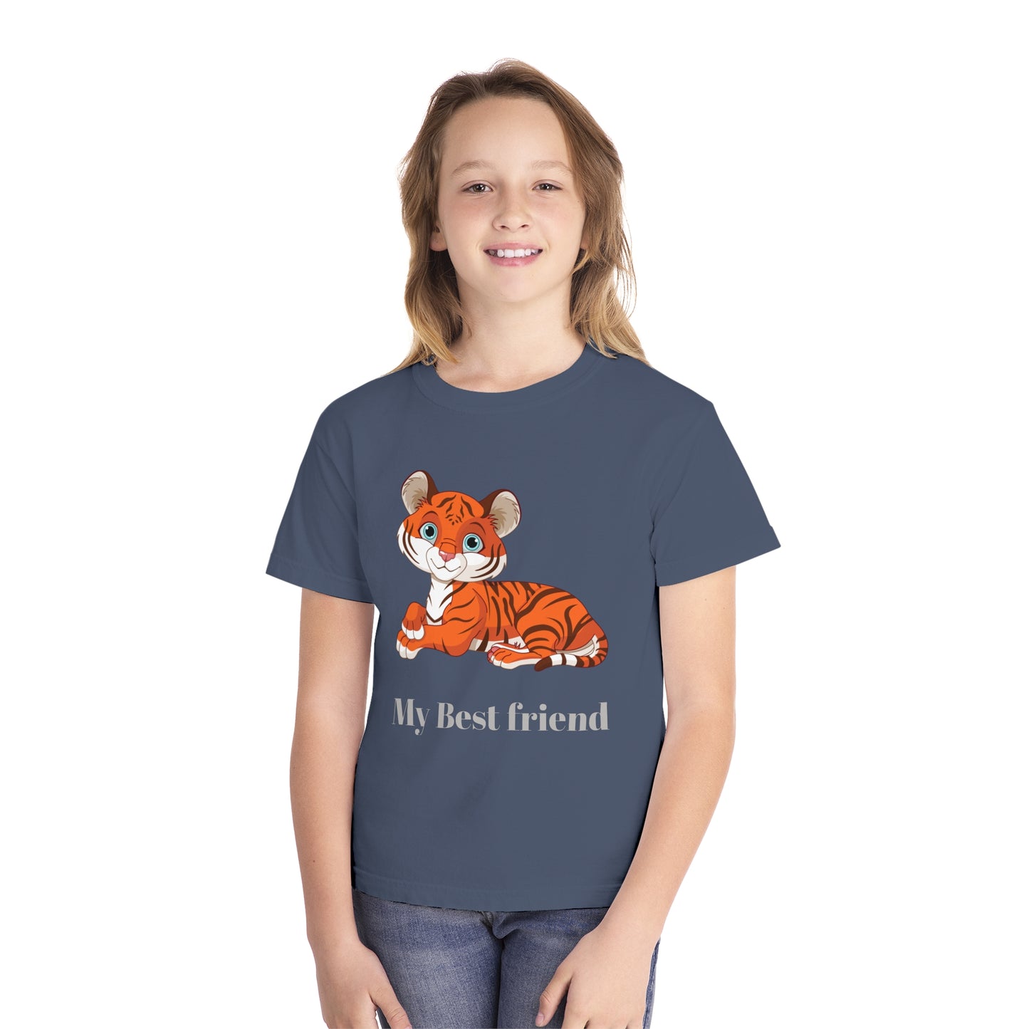 Youth Tee Shirt with Baby Tiger