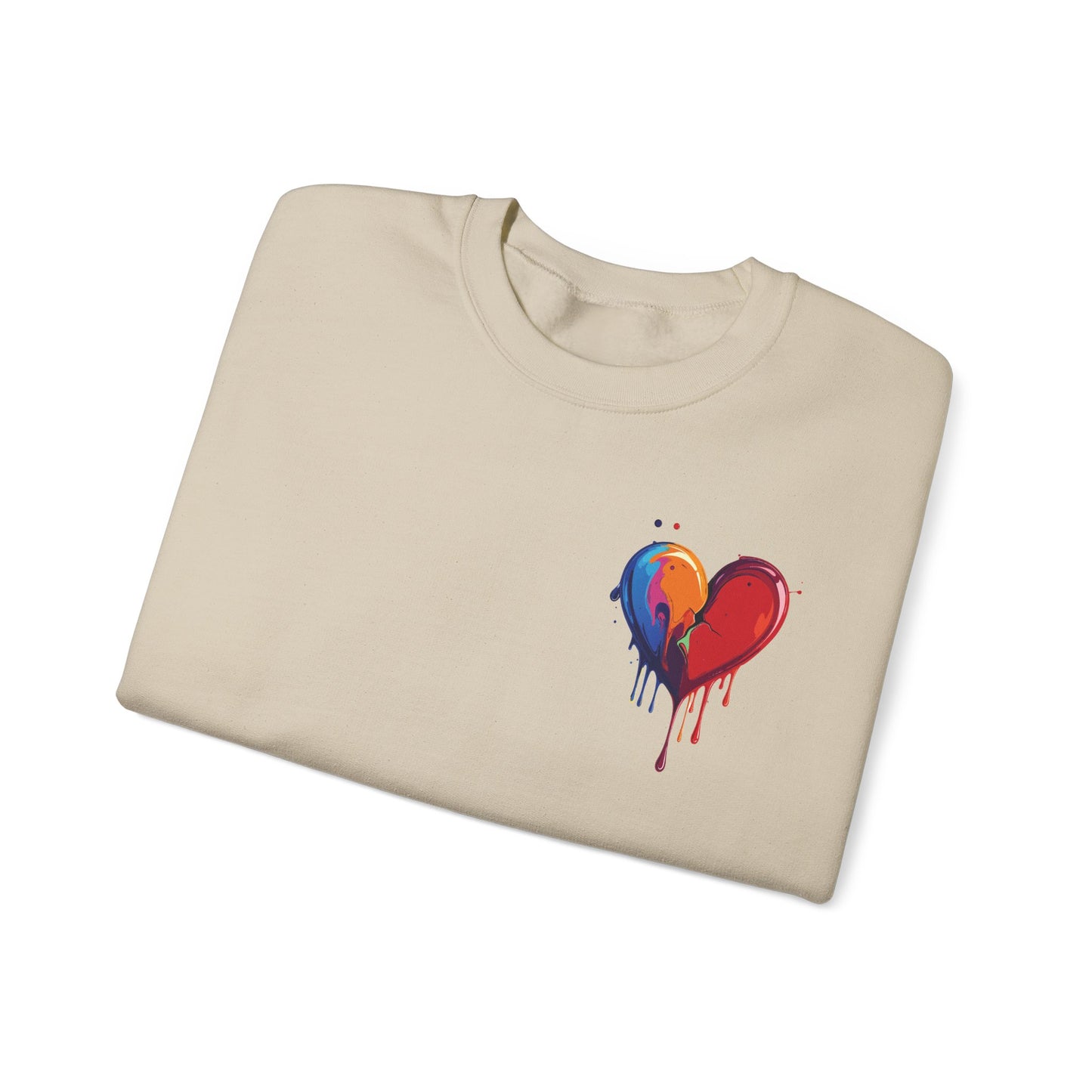 Small Bleeding Heart Sweatshirt, Small Heart Sweatshirt, Valentine's Day Sweatshirt, Heart Sweatshirt 117