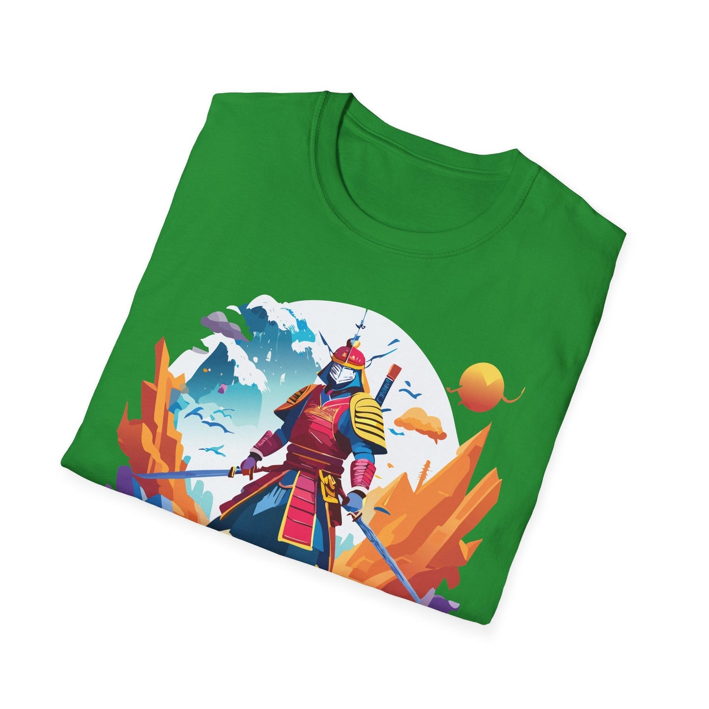 Samurai Shirt Unisex Short Sleeve T Shirt Gildan Softstyle 64000 100 Percent Ring Spun Cotton Tee