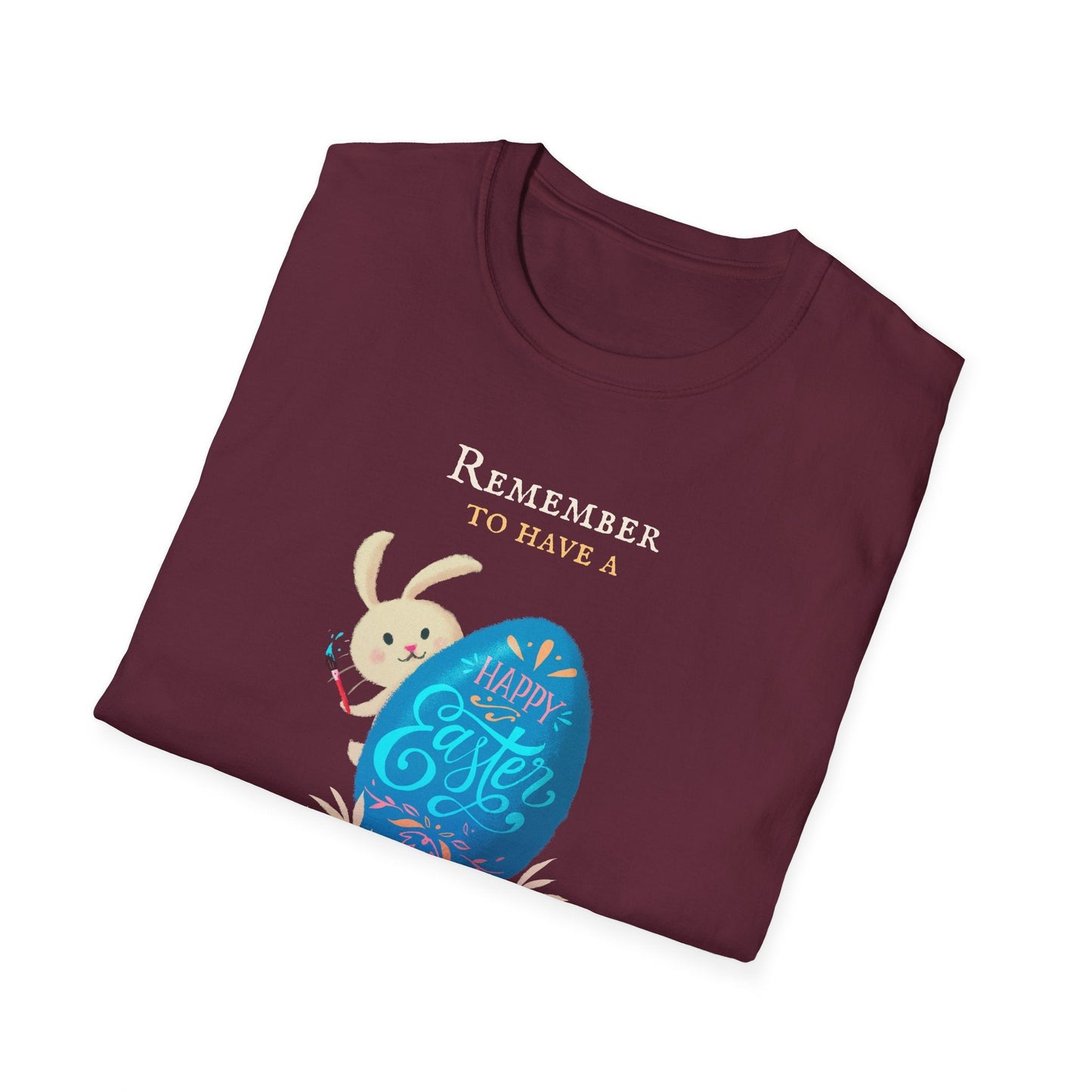 Easter Bunny Egg T Shirt Unisex Softstyle Tee With Easter Signature Prints And Design