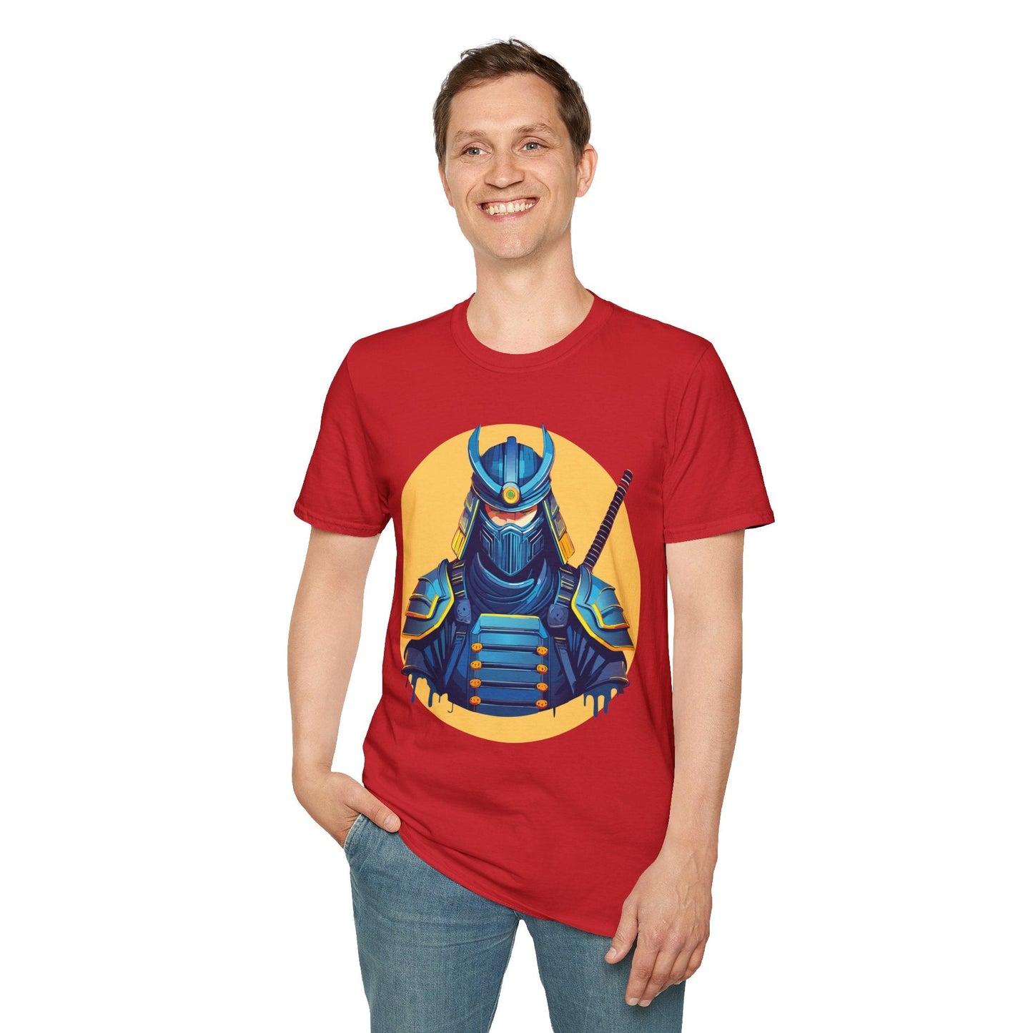 Samurai Shirt Unisex Softstyle T Shirt 100 Percent Ring Spun Cotton Tee For Everyday Comfort
