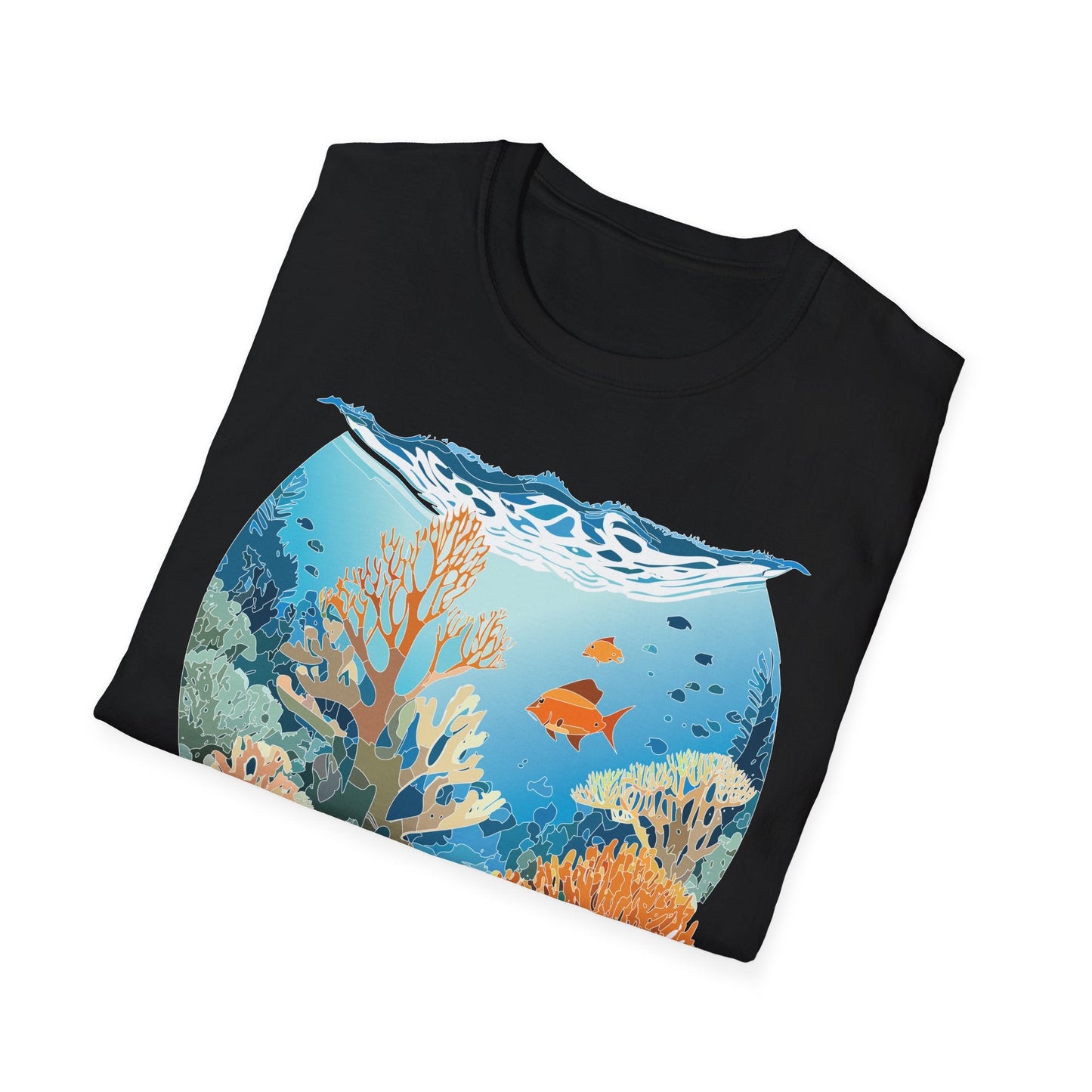 Ocean Tee Shirt Unisex Gildan Softstyle Cotton Tee Shirt 64000 Lightweight Breathable Comfort