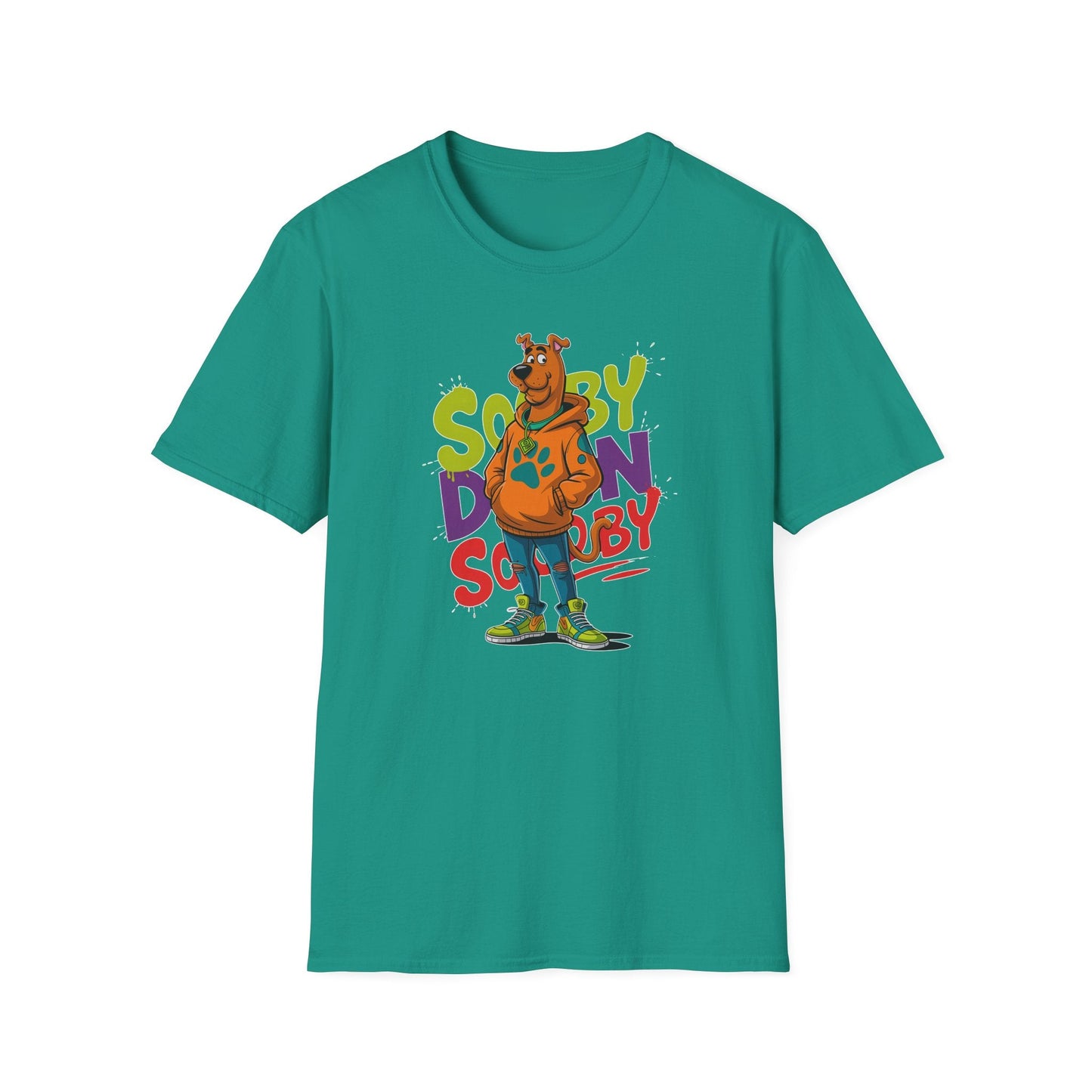 Unisex Cartoon T Shirt With Animation And Funny Animals Tee Gildan Softstyle 64000