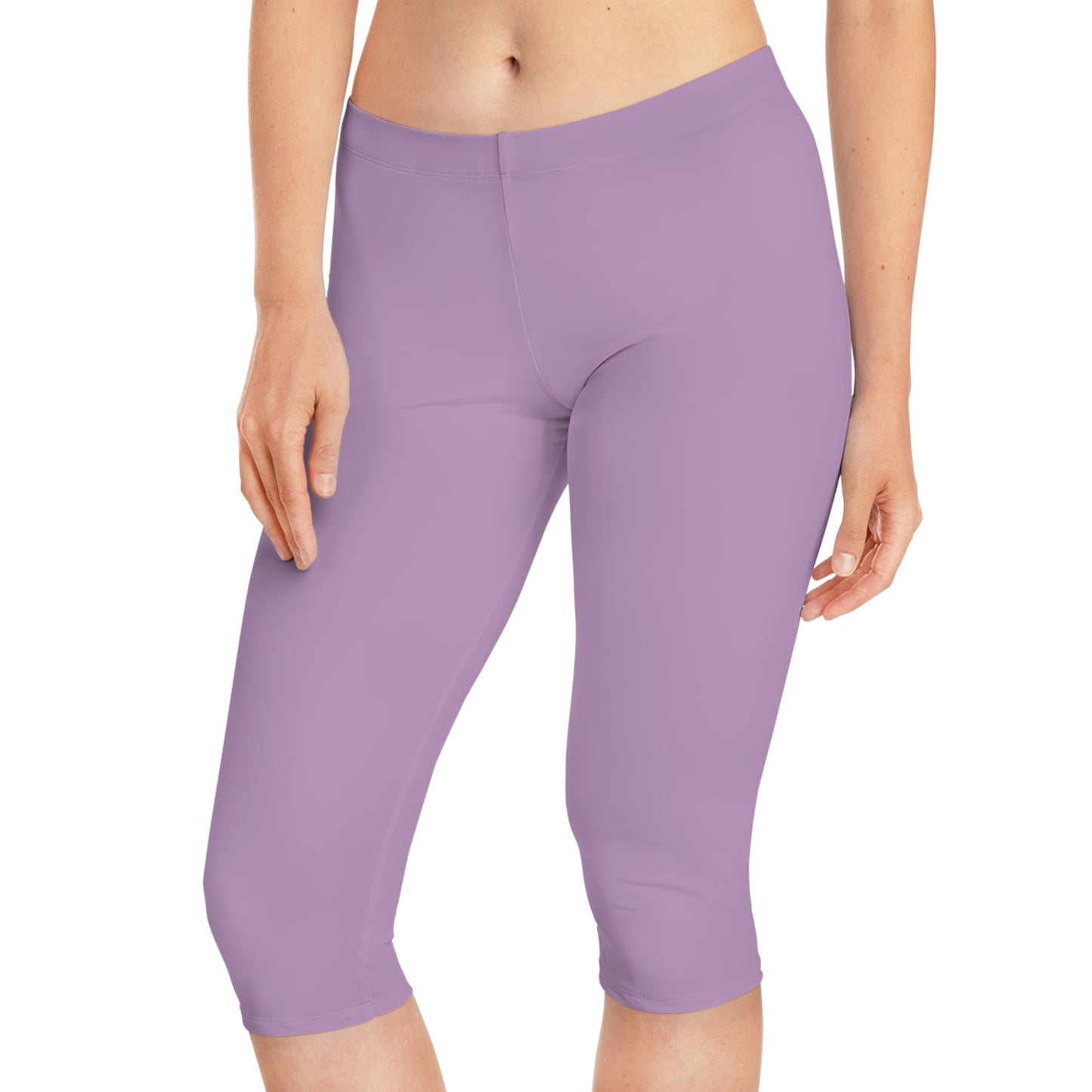 Purple Color Capri Leggings, Purple Capri Leggings 12