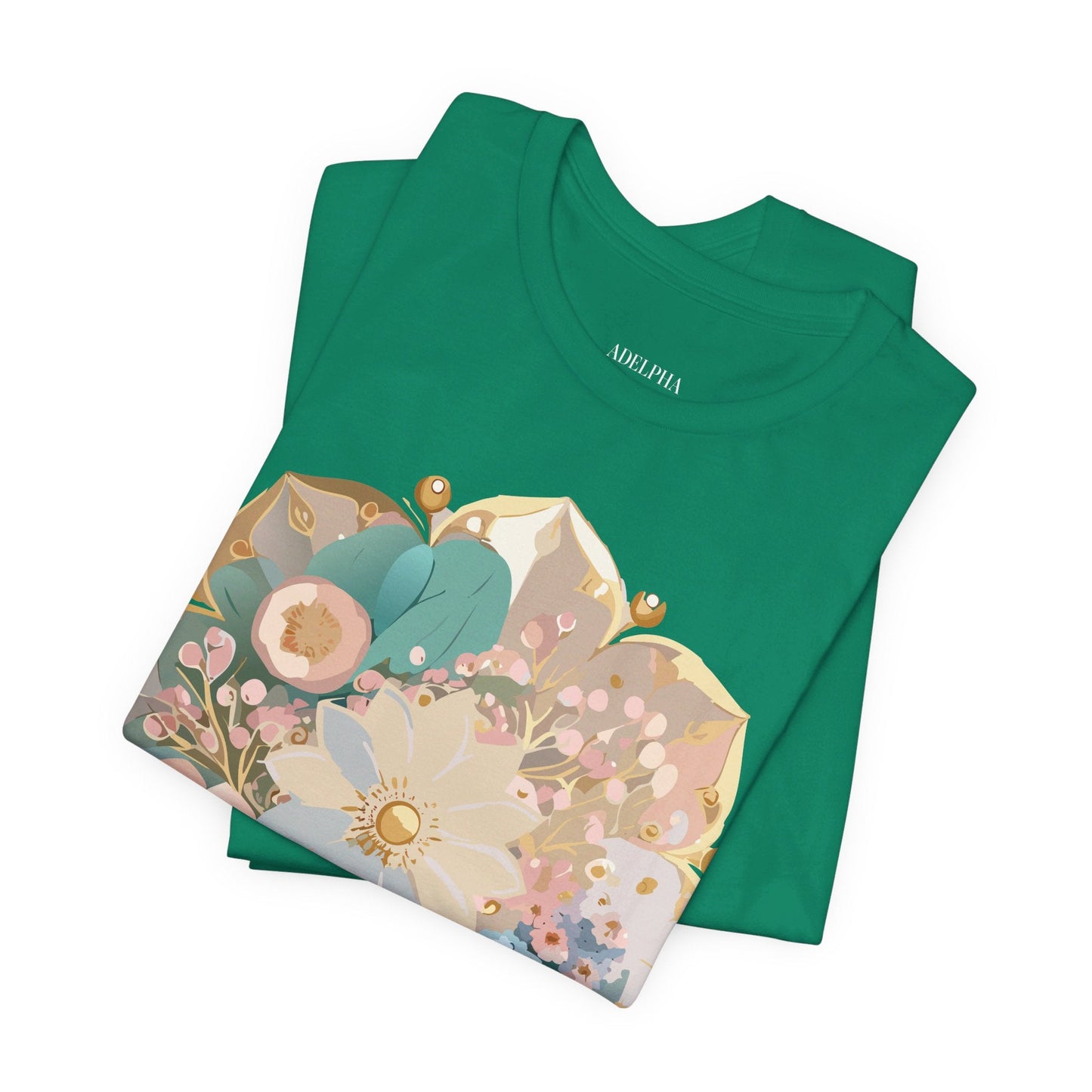 Mandala Graphic Unisex 100 Cotton Vintage Floral Artwork Tee 14