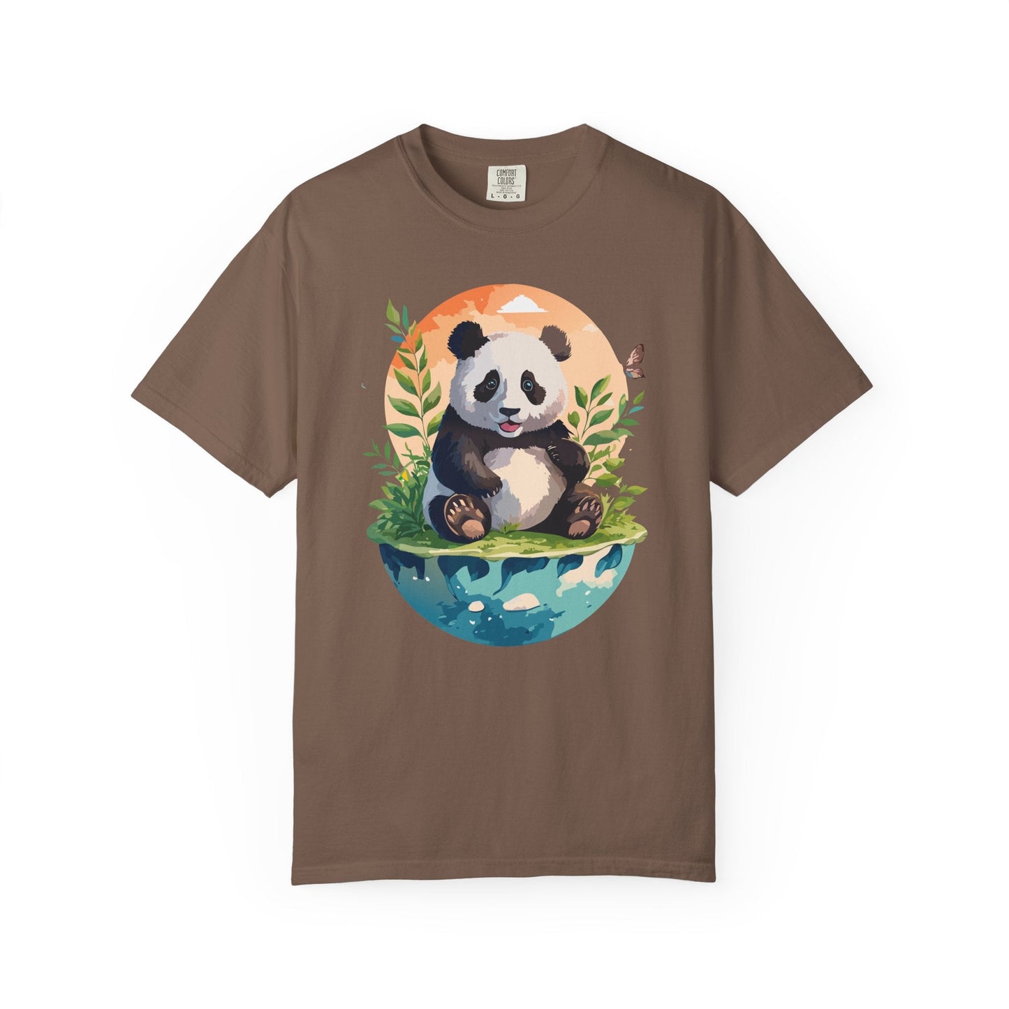 Panda Portrait Graphic T-Shirt Unisex Cotton Floral Animal Art Tee pp4