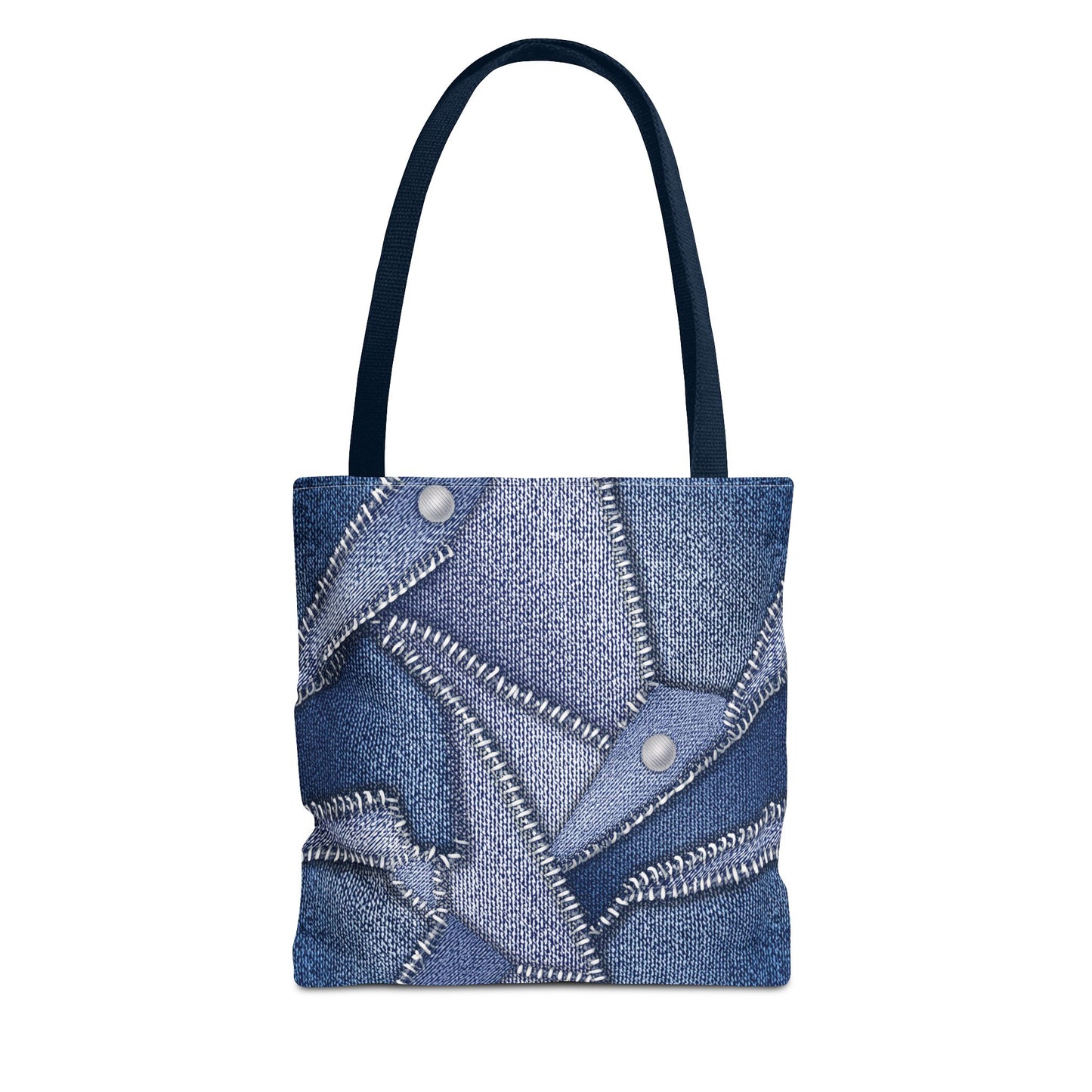 DENIM PRINT CANVAS BAG HIGH-QUALITY 100% SPUN POLYESTER 3 SIZES CANVAS BAG-112