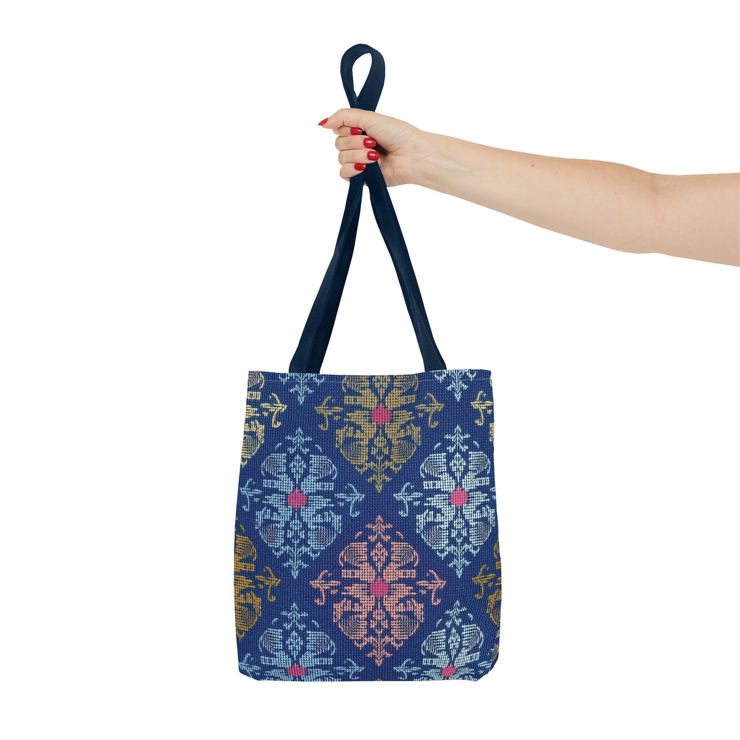 Denim Fabric Imitation Print Unisex Canvas Bag Poly Spun 3 Sizes Tote Bag 157
