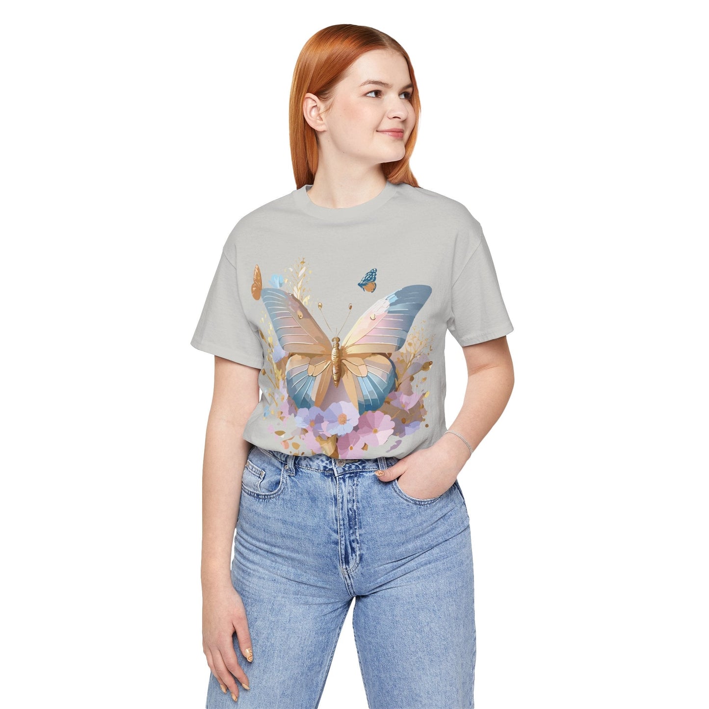 Butterfly Graphic Tee By Adelpha Vintage Inspired Unisex Short Sleeve