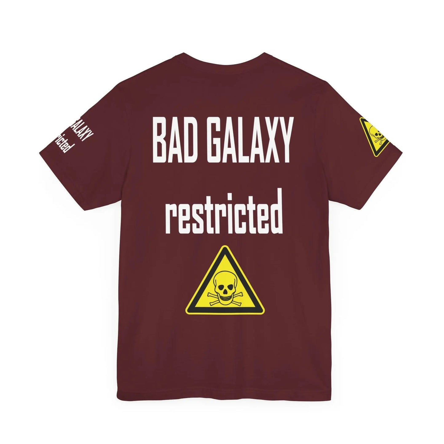 Bad Galaxy Skull T Shirt Made To Order 100 Percent Cotton Eco Friendly Inks USA Designed