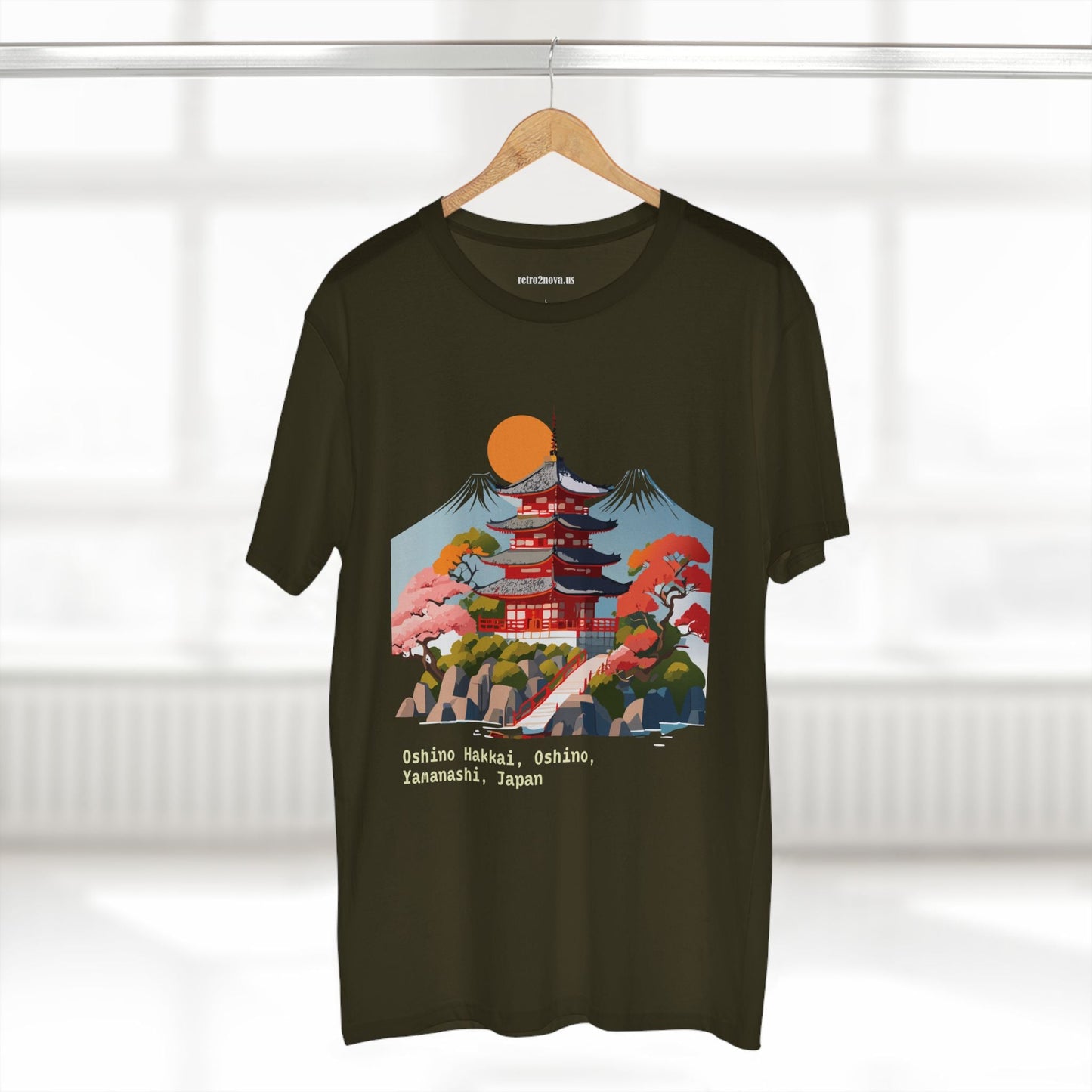 Retro2Nova Unisex Cotton Art Tee Travel Shirt Japan Shirt Style Discover Everyday Comfort