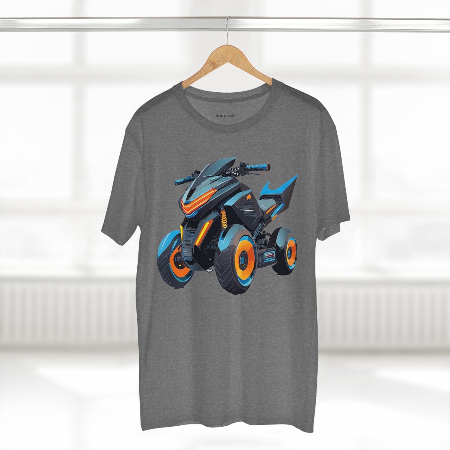 Moto Bike Graphic Unisex 100 Cotton Staple Tee 15