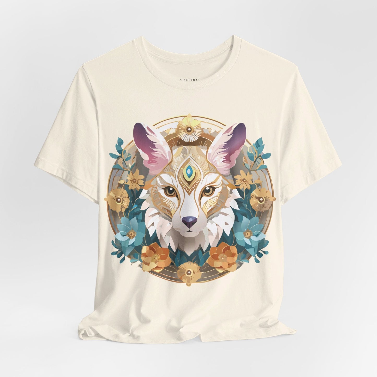 Medallion Graphic Unisex 100 Cotton Vintage Animal Medal Artwork Tee 84