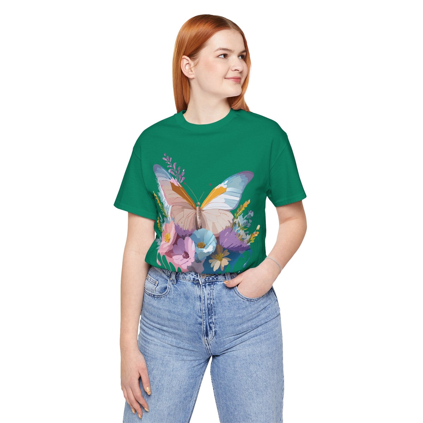 Butterfly Graphic T Shirt Unisex Adelpha Vintage Art Design Tee