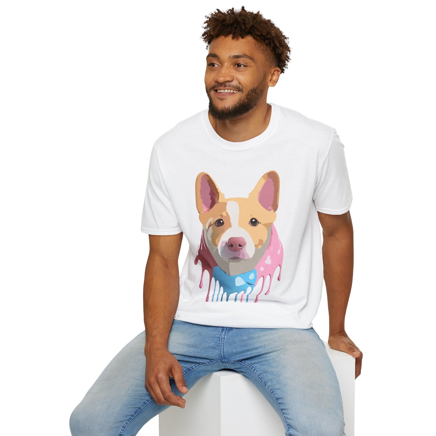 Dog Shirt Unisex Animal Print Tee Cotton T Shirt For Pet Lovers