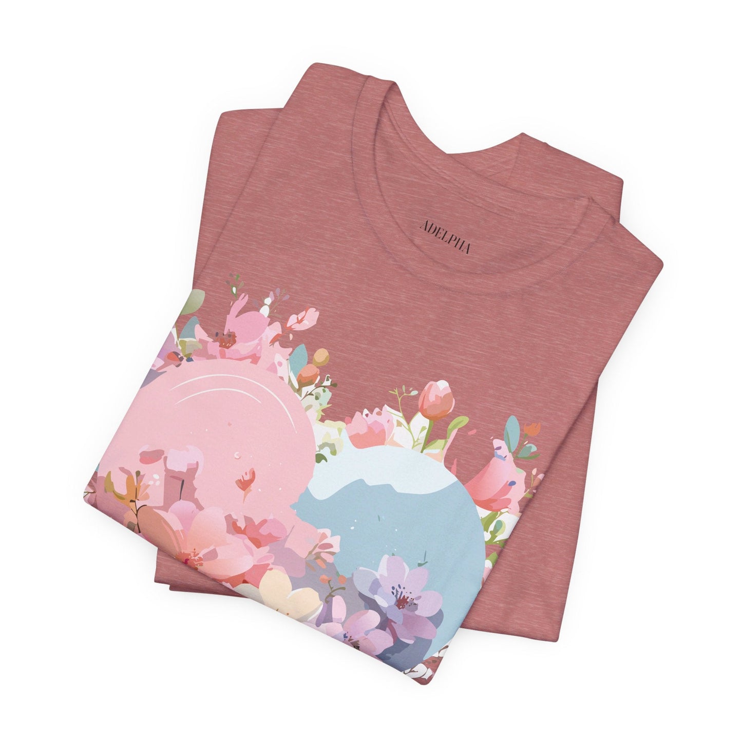 Valentine Day Graphic Unisex 100 Cotton Vintage Artwork with Love and Flower Design Tee 31