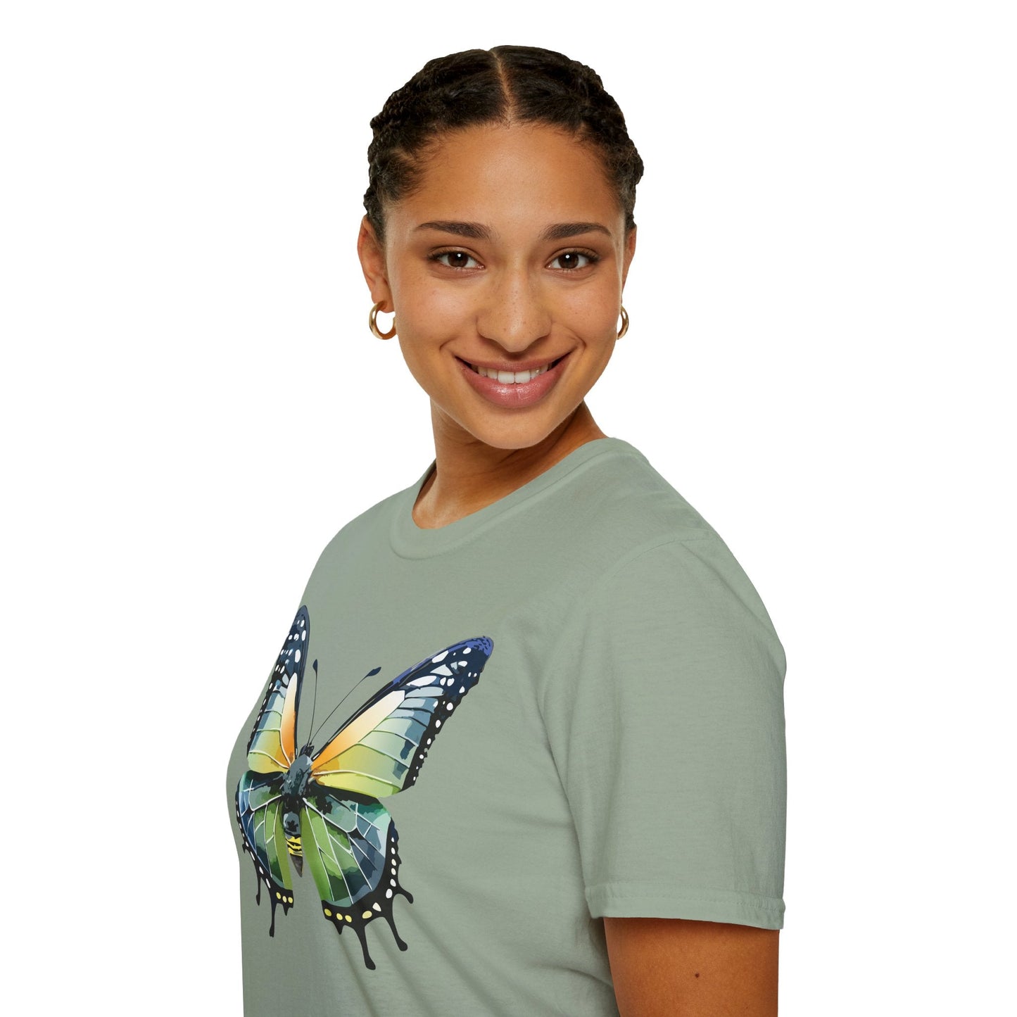 Butterfly Shirt Unisex Softstyle Gildan 64000 Monarch Butterfly Graphic Tee For Men And Women
