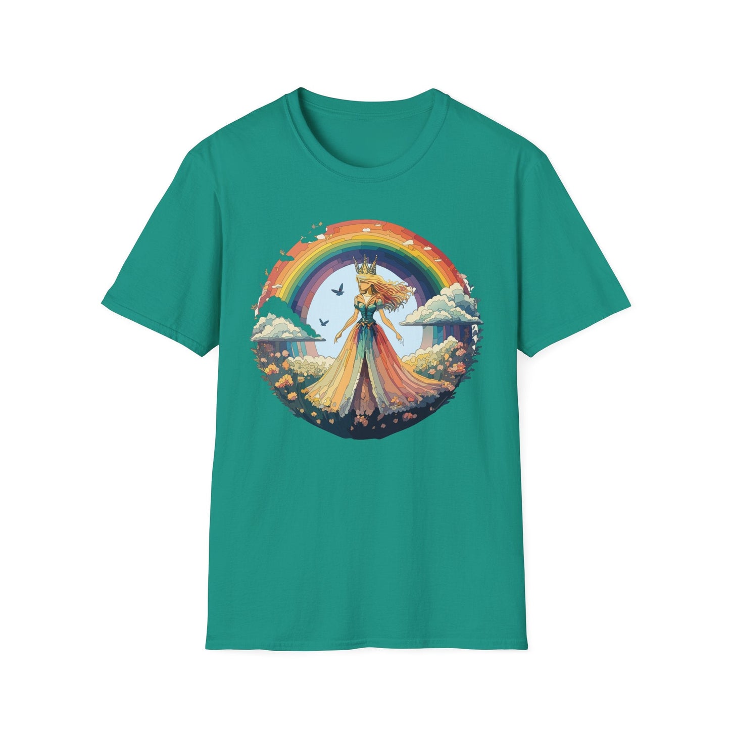 Womens Graphic T Shirt Art Design Tee Softstyle 64000 Unisex Lightweight Cotton Fabric