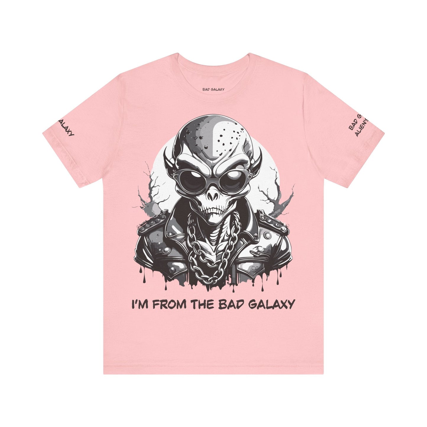 Tee Shirt With Alien From Bad Galaxy Made To Order One Hundred Percent Cotton Eco Inks Free Shipping