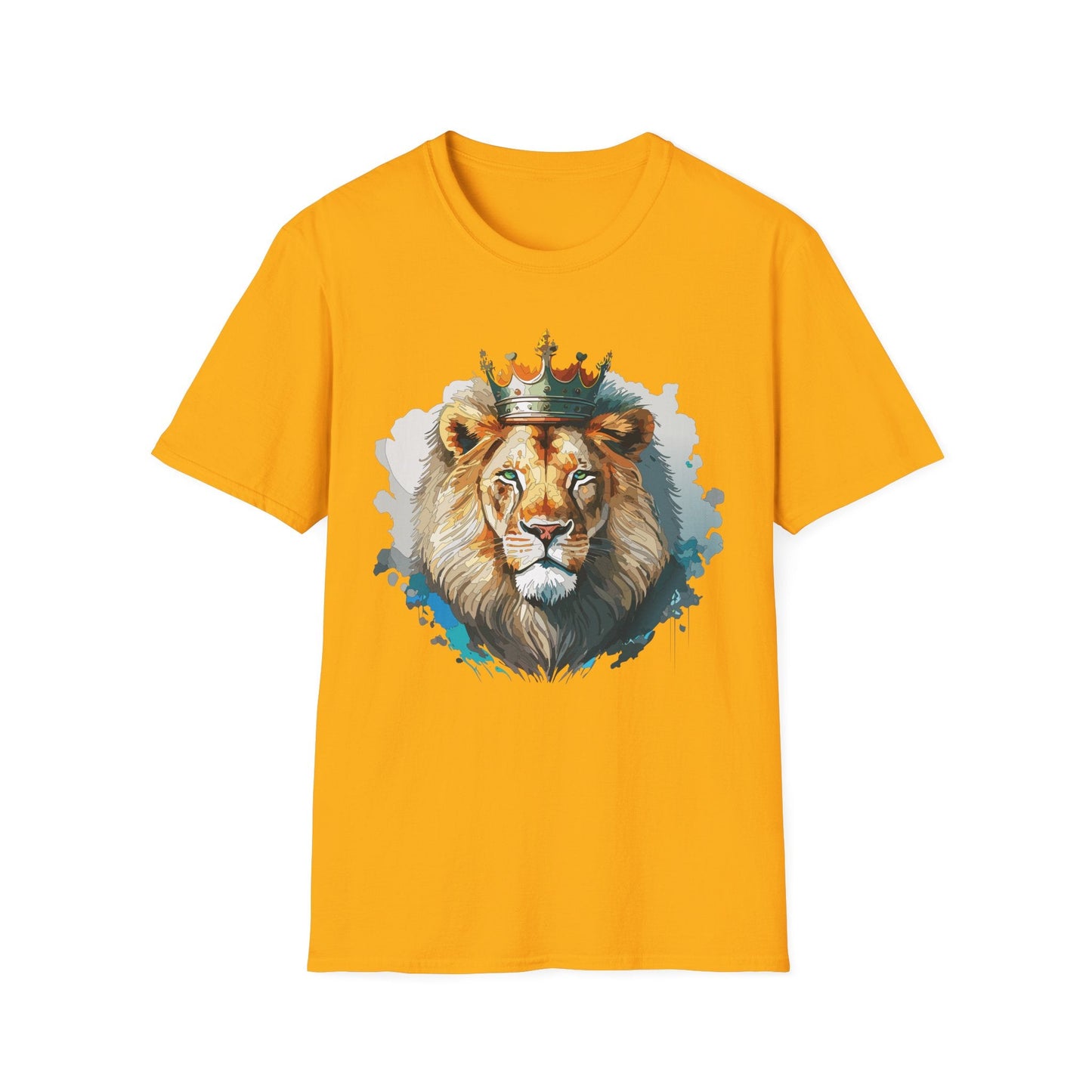 Lion Shirt Unisex Animal Tee Softstyle 64000 100 Percent Ring Spun Cotton